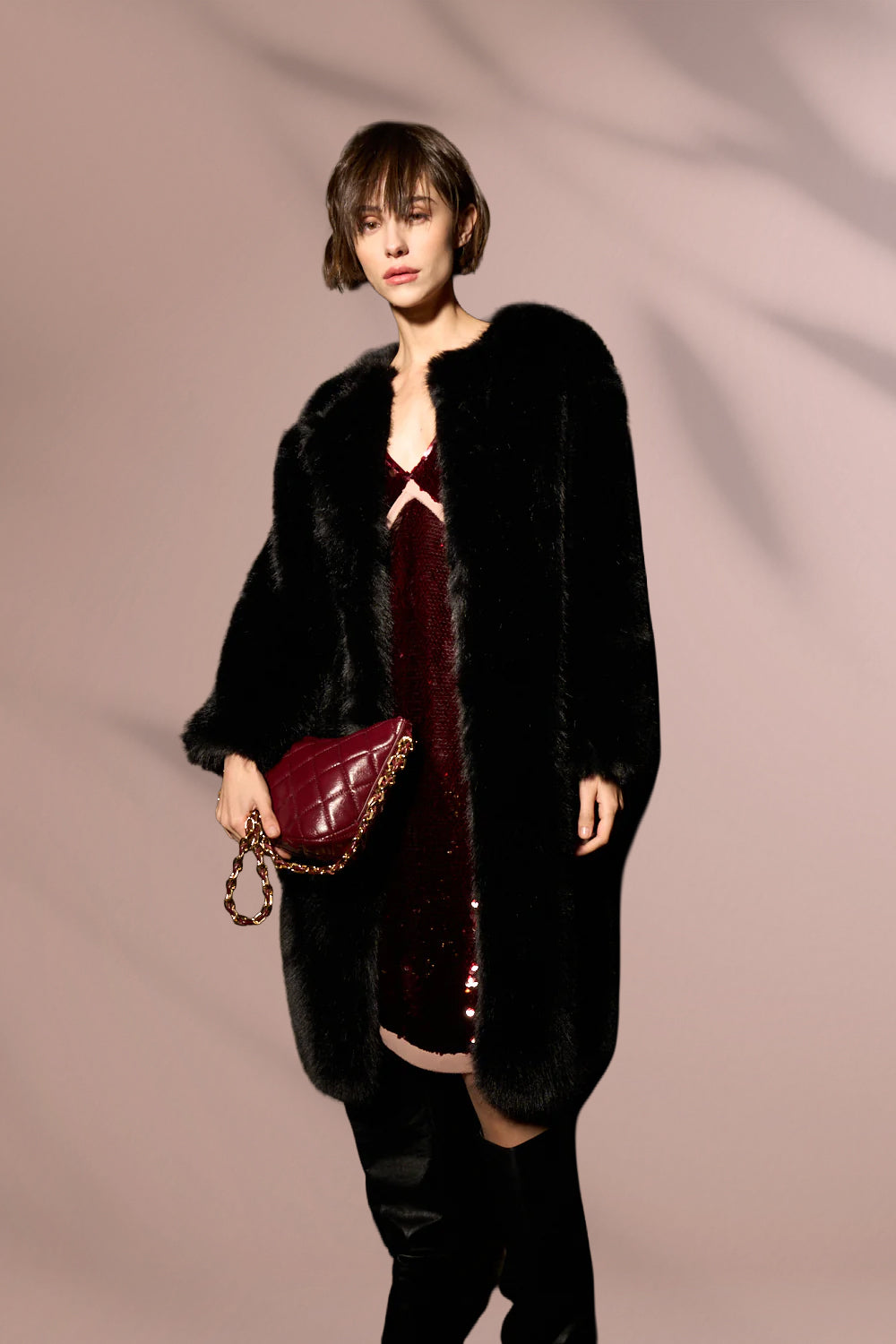 Midnight Ember Sequin Dress