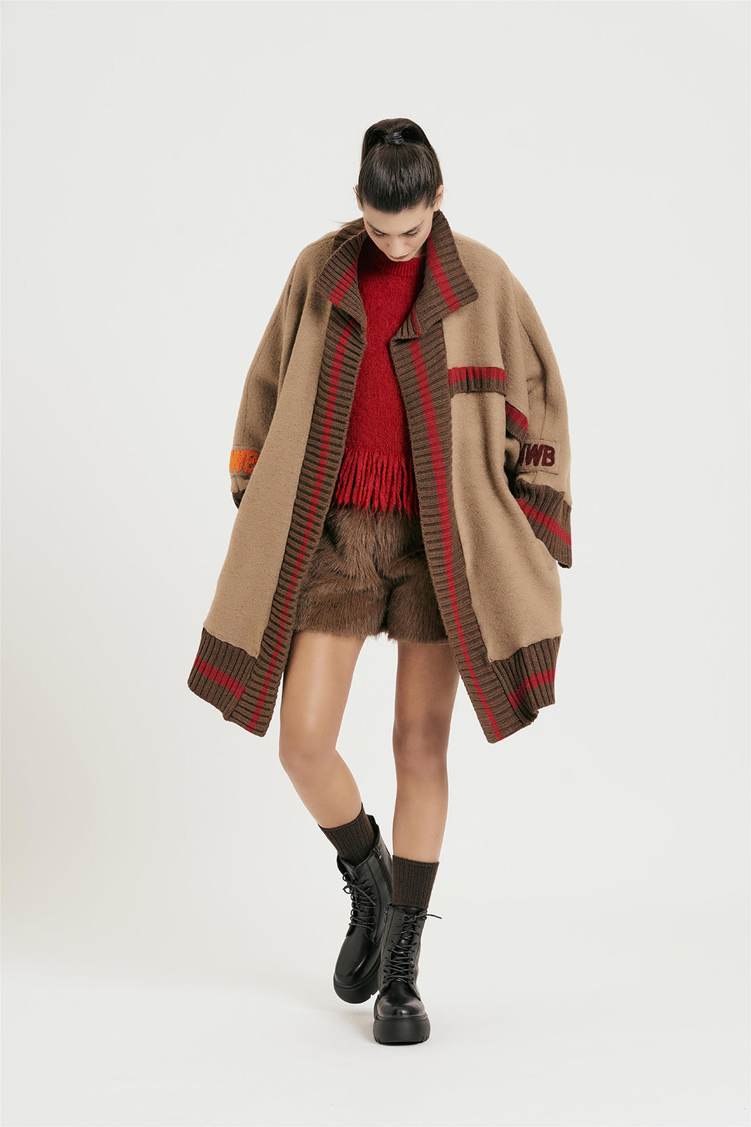 Stylish Navy Oversized Coat