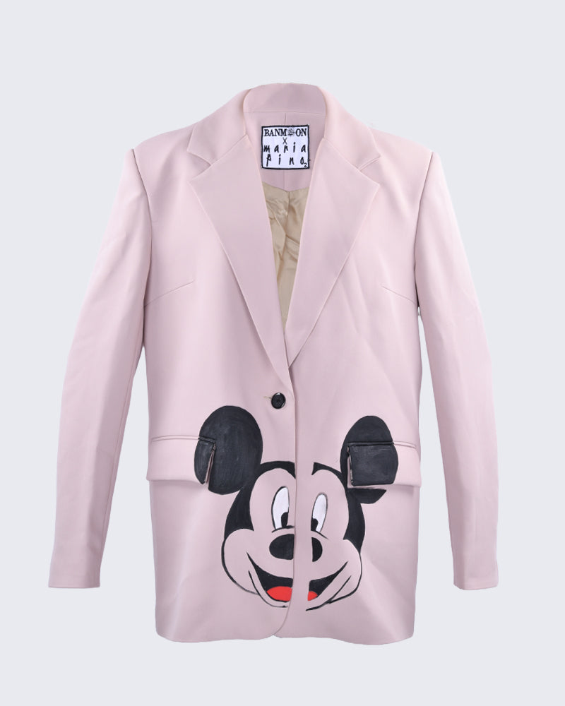 Mickey Mouse Graphic in Blush Pink