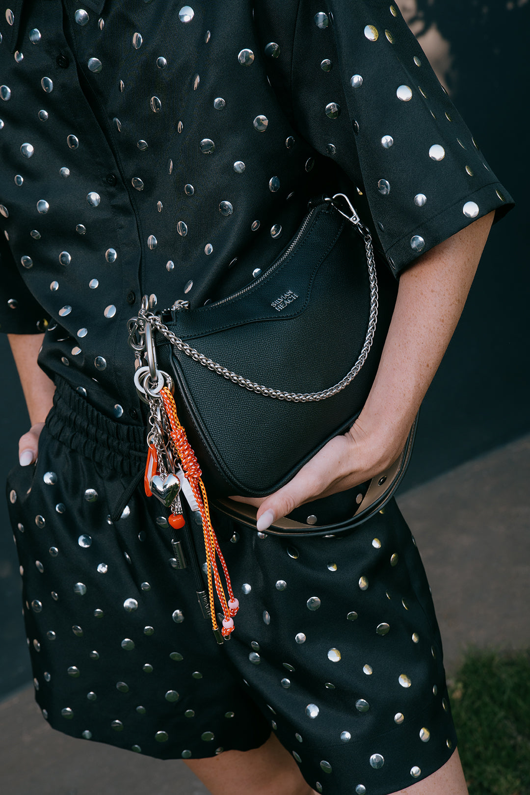 Shirt decorated with bright details