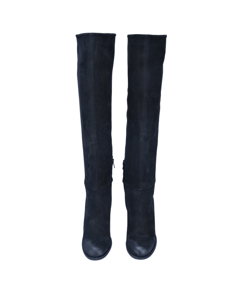 Velvet Knee-High Boot
