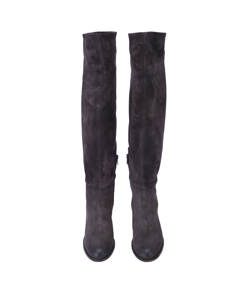 Velvet Knee-High Boot