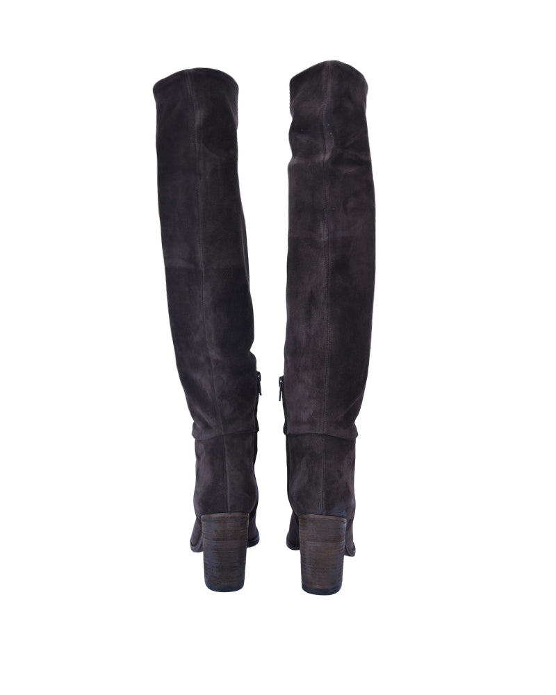 Velvet Knee-High Boot
