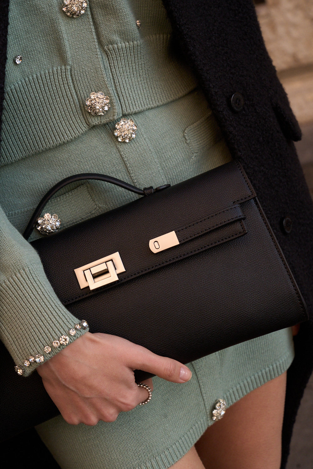 Lightgreen Woven Blazer