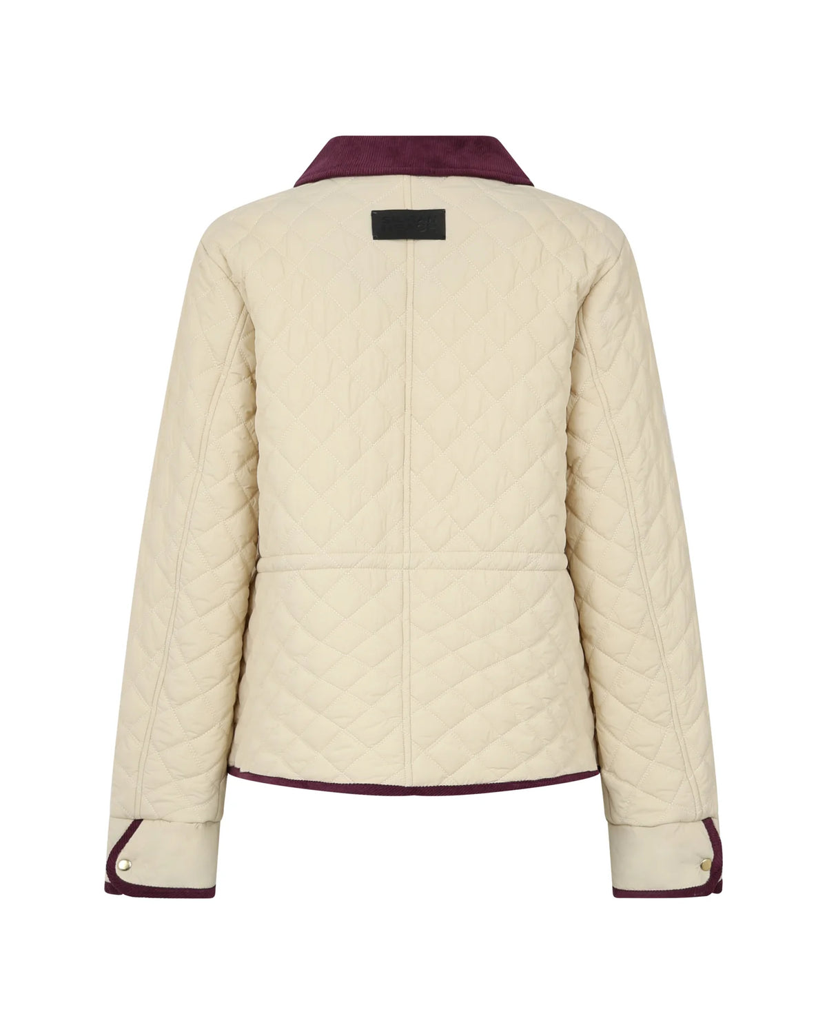 Quilted Jacket with Contrasting Collar
