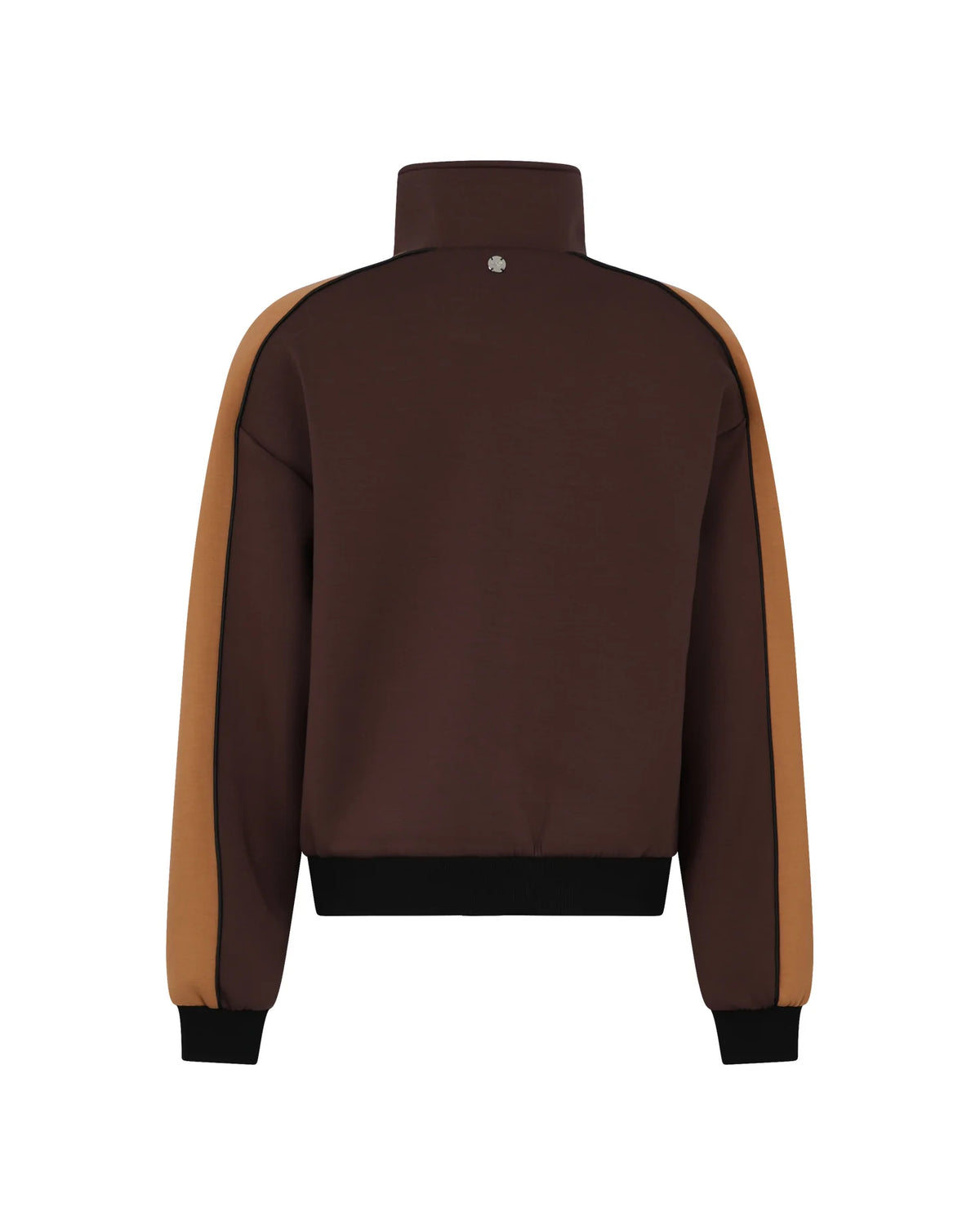 Sporty-Glam Bomber Jacket with Fur Inserts