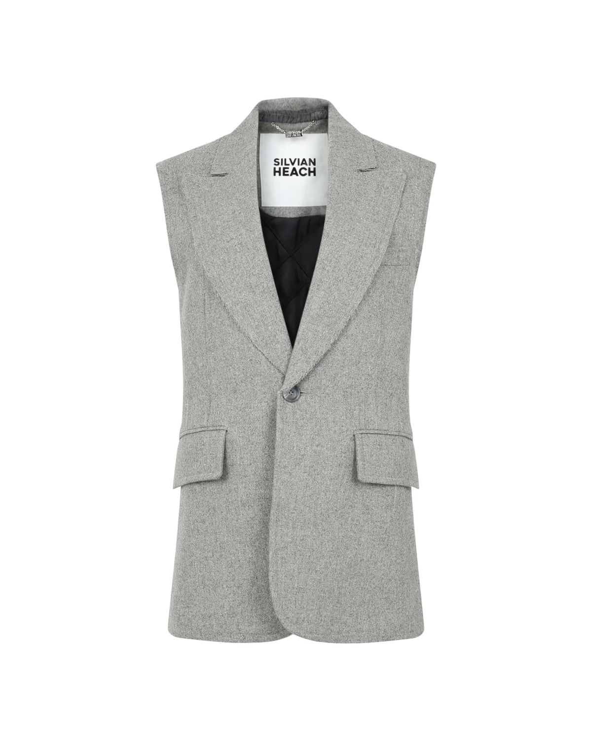 Melange Gray Tailored Waistcoat