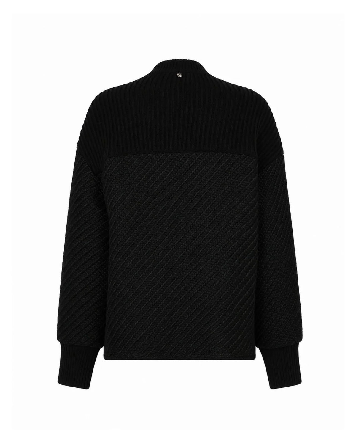 Bomber Cardigan in Textured Knit