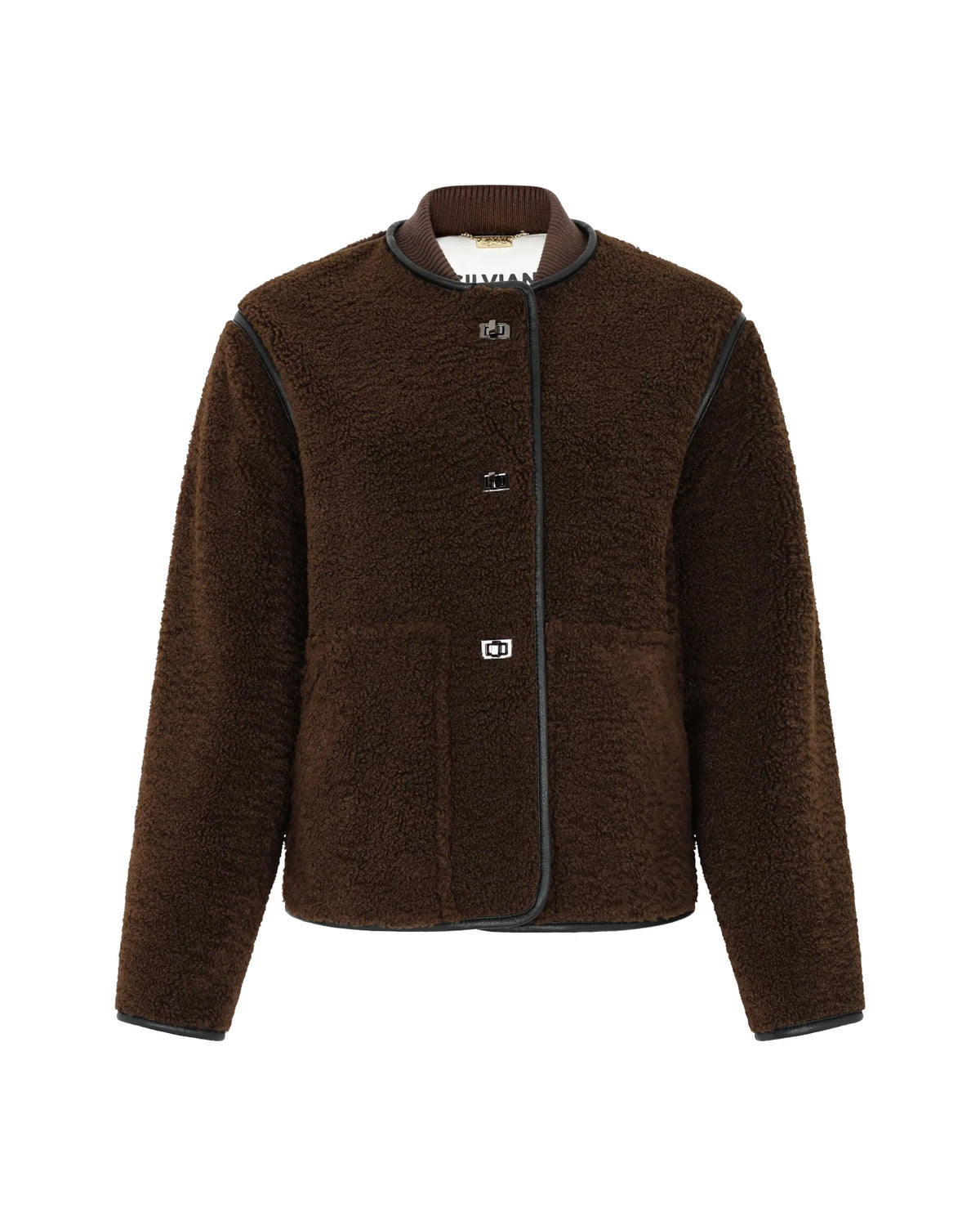 Teddy jacket with jewel closures