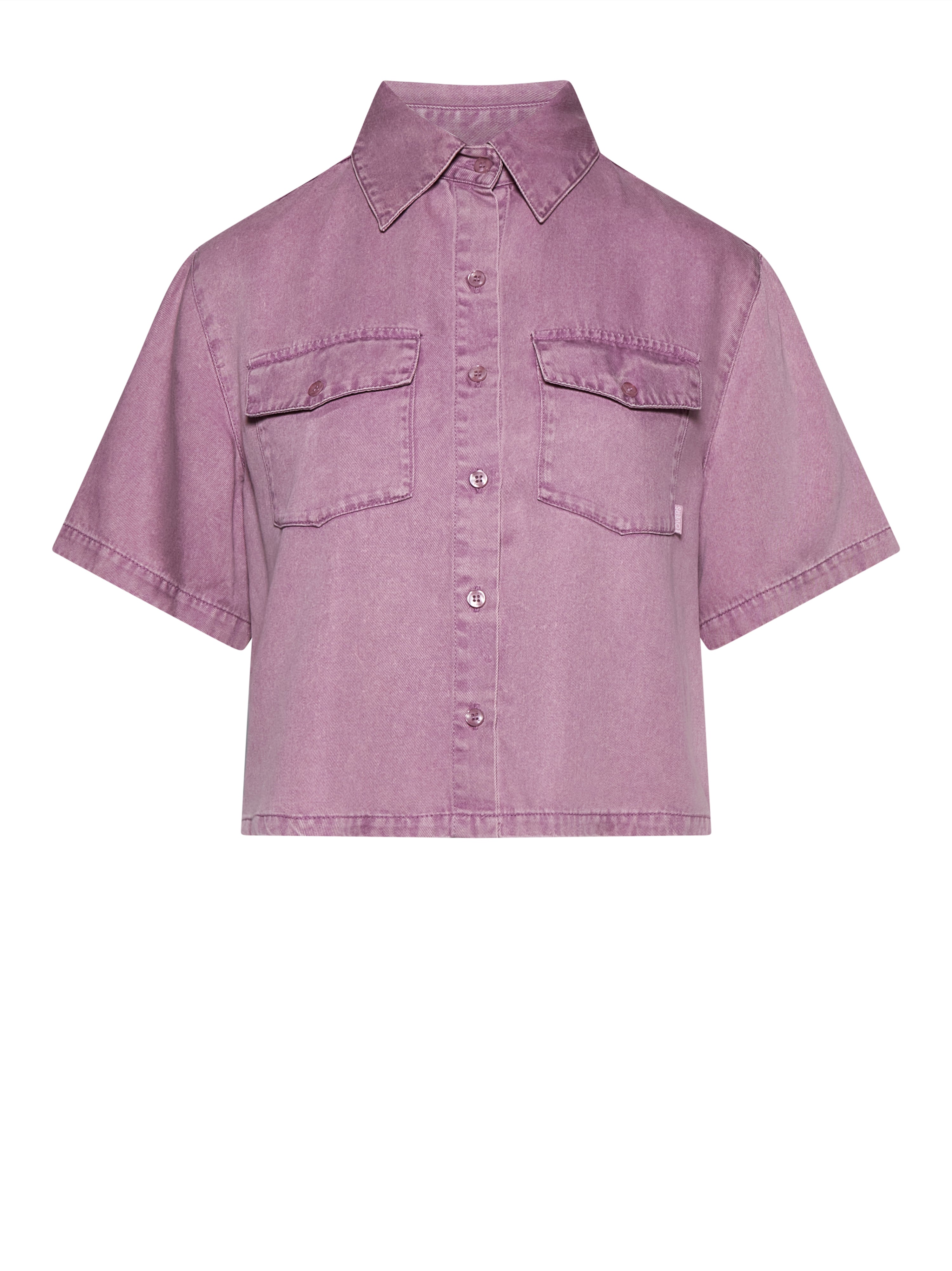 Short shirt with patch pockets