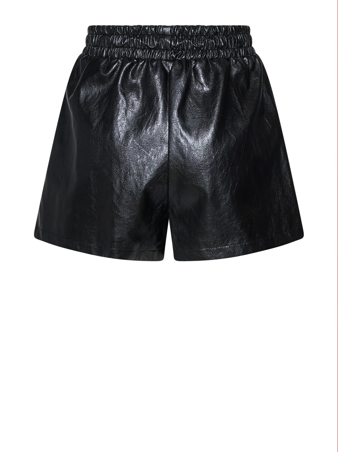 Shorts with a glossy finish and elasticated waist