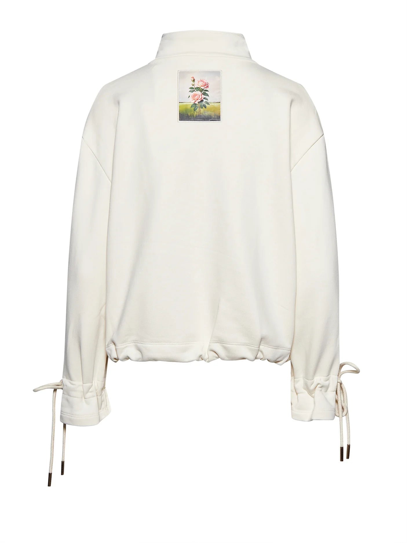 Jacket with zip and adjustable details