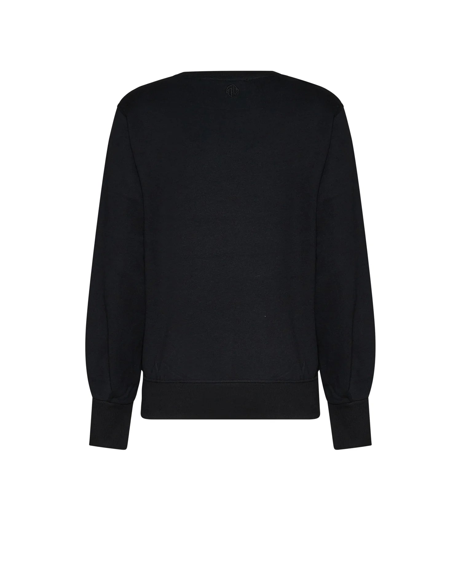 Crew-neck sweatshirt with floral motif