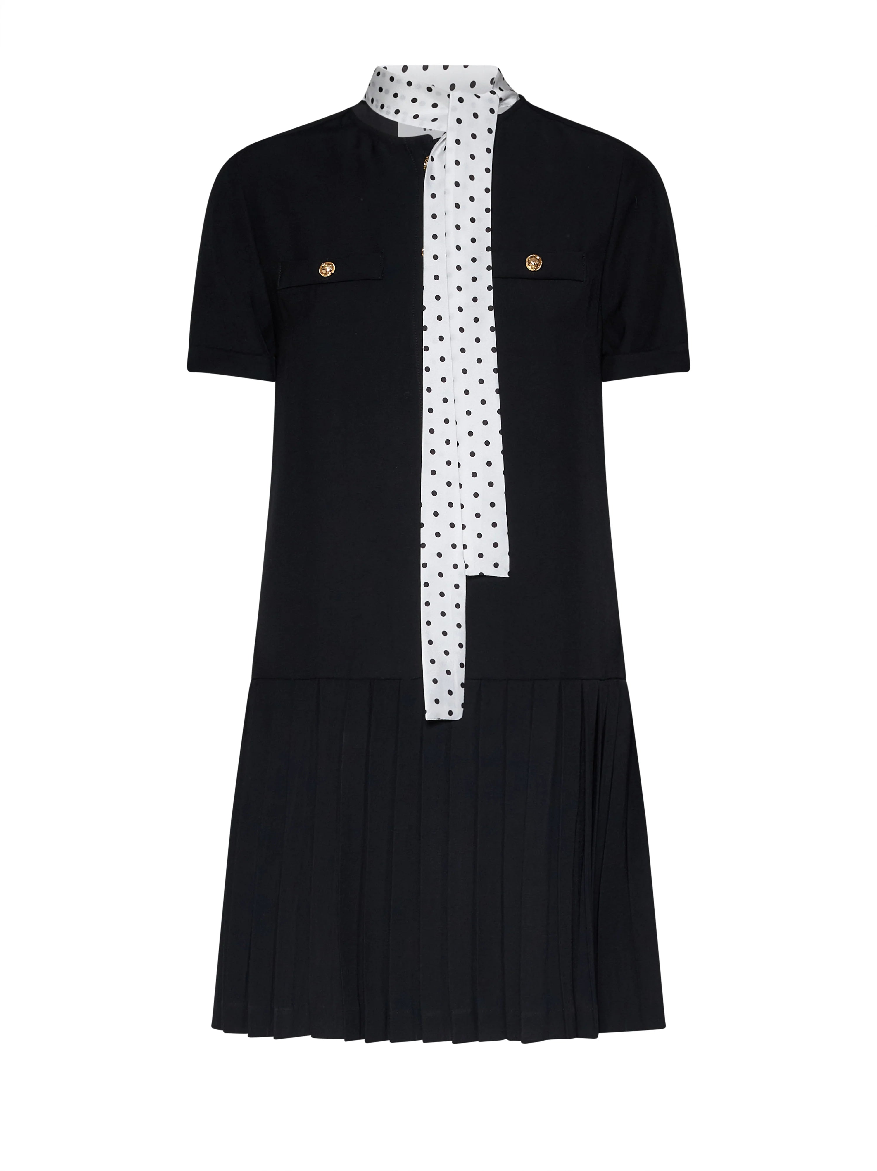 Dress with scarf detail and contemporary design