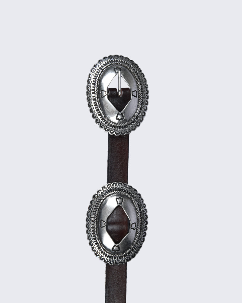 Double-Buckle Ornate Belt