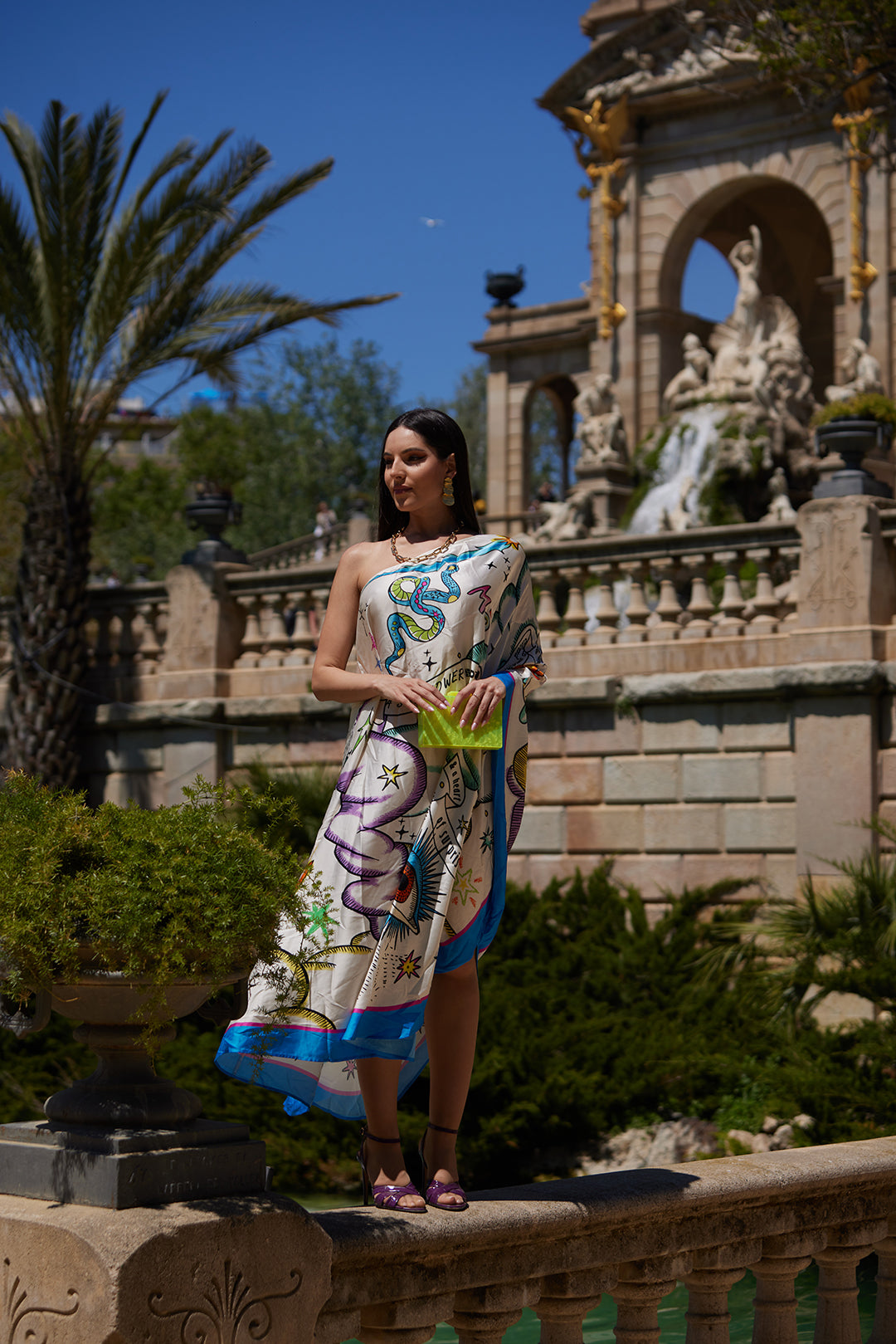 Chic Draped Maxi Dress