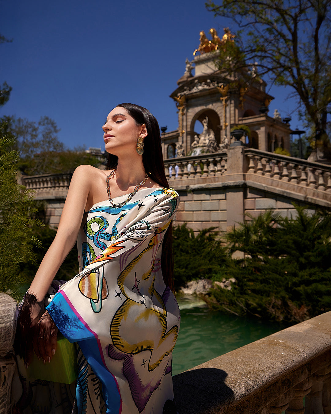 Chic Draped Maxi Dress