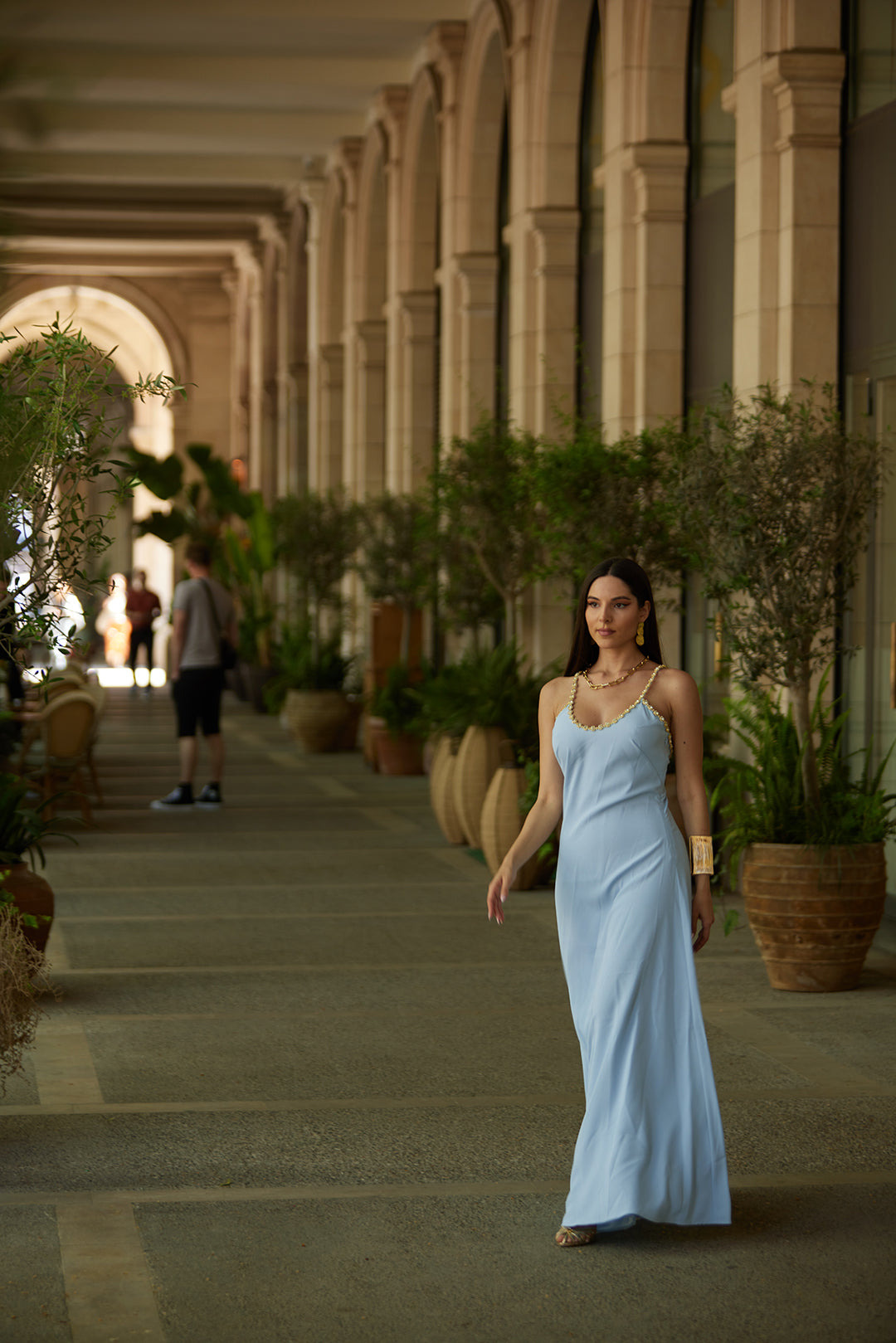 Intricate Detailing Maxi Dress