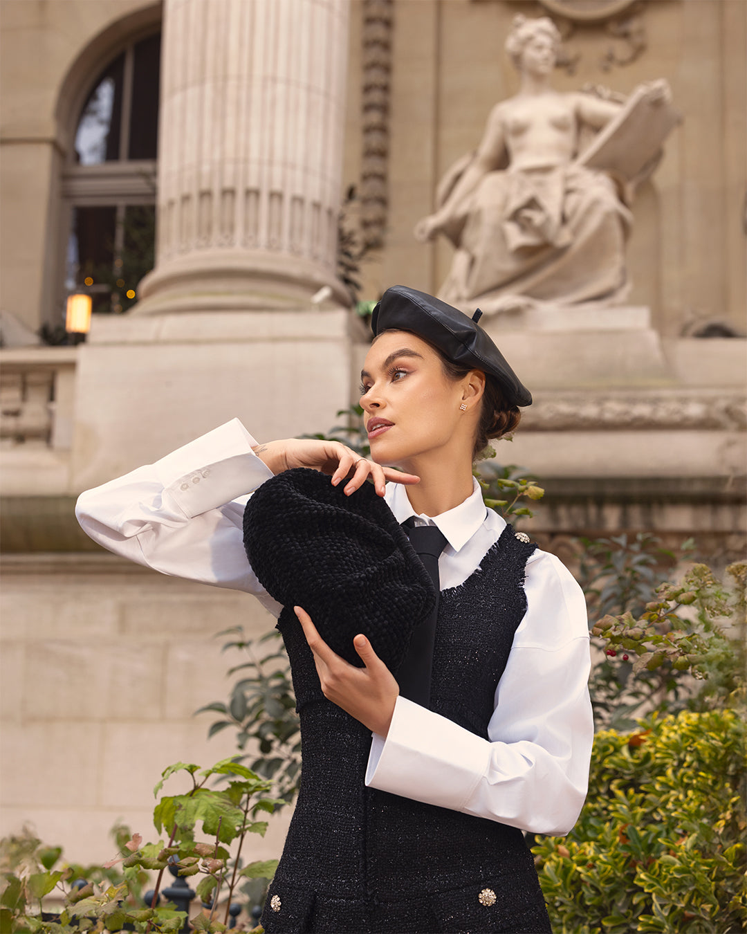 Tailored Tweed Pinafore Dress