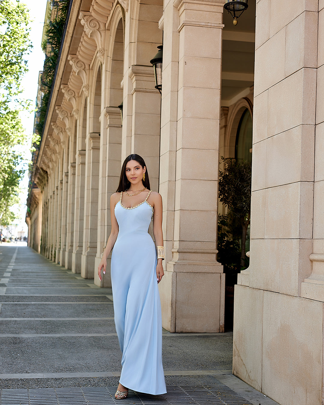 Intricate Detailing Maxi Dress