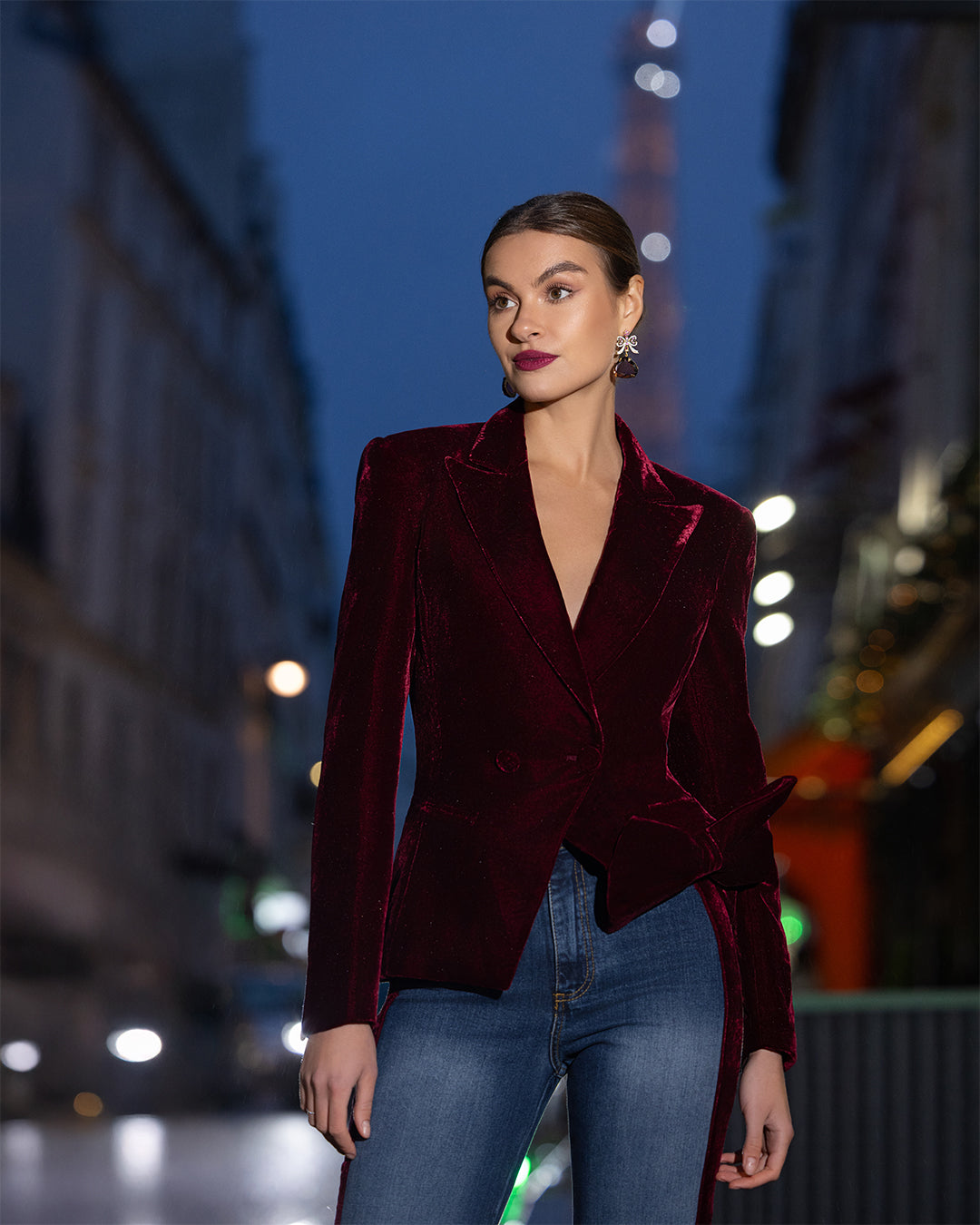 Velvet Tailored Blazer