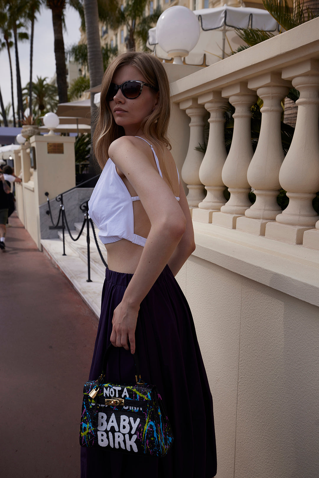 Flowing Dark Purple Skirt