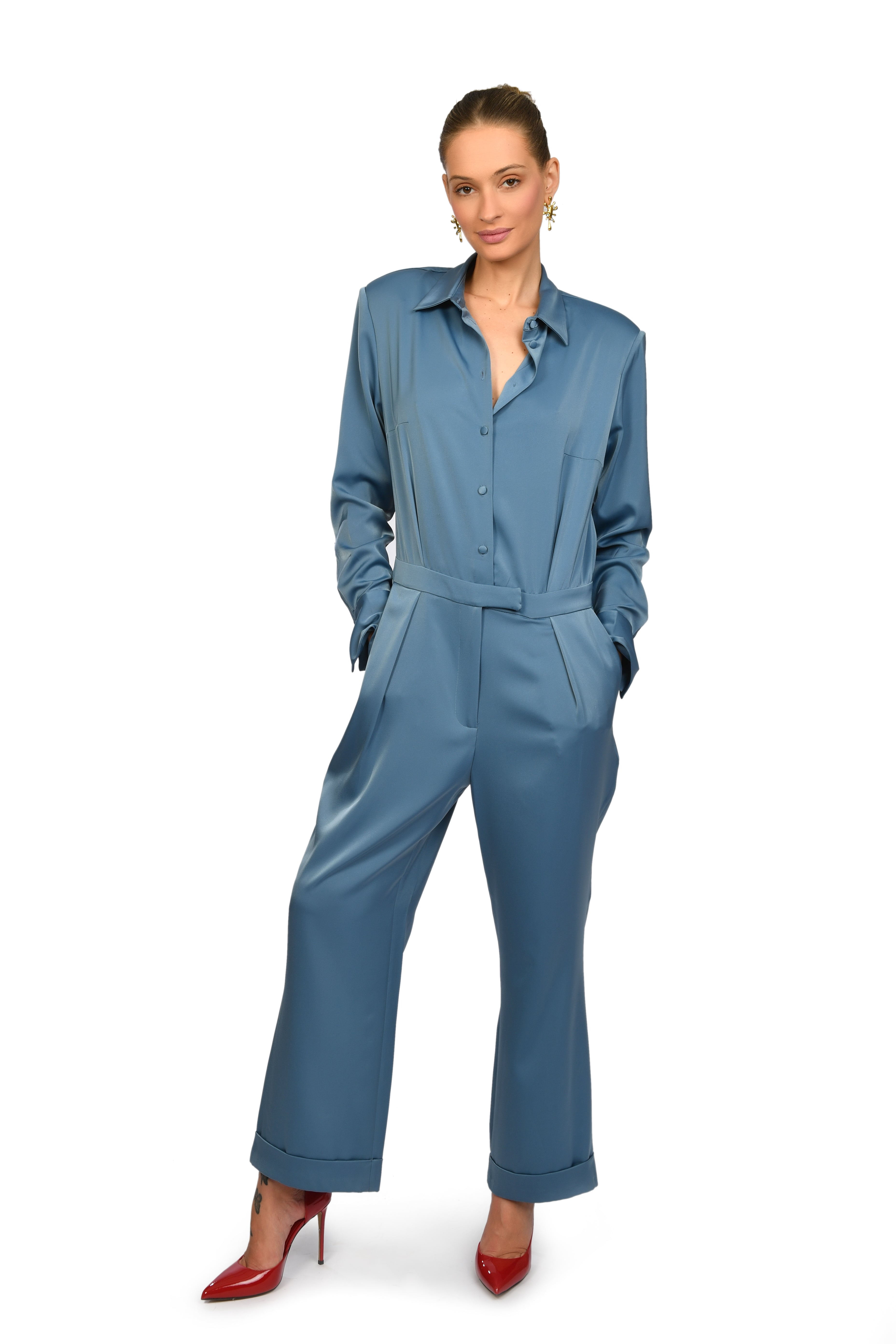 Electric Blue Power Suit