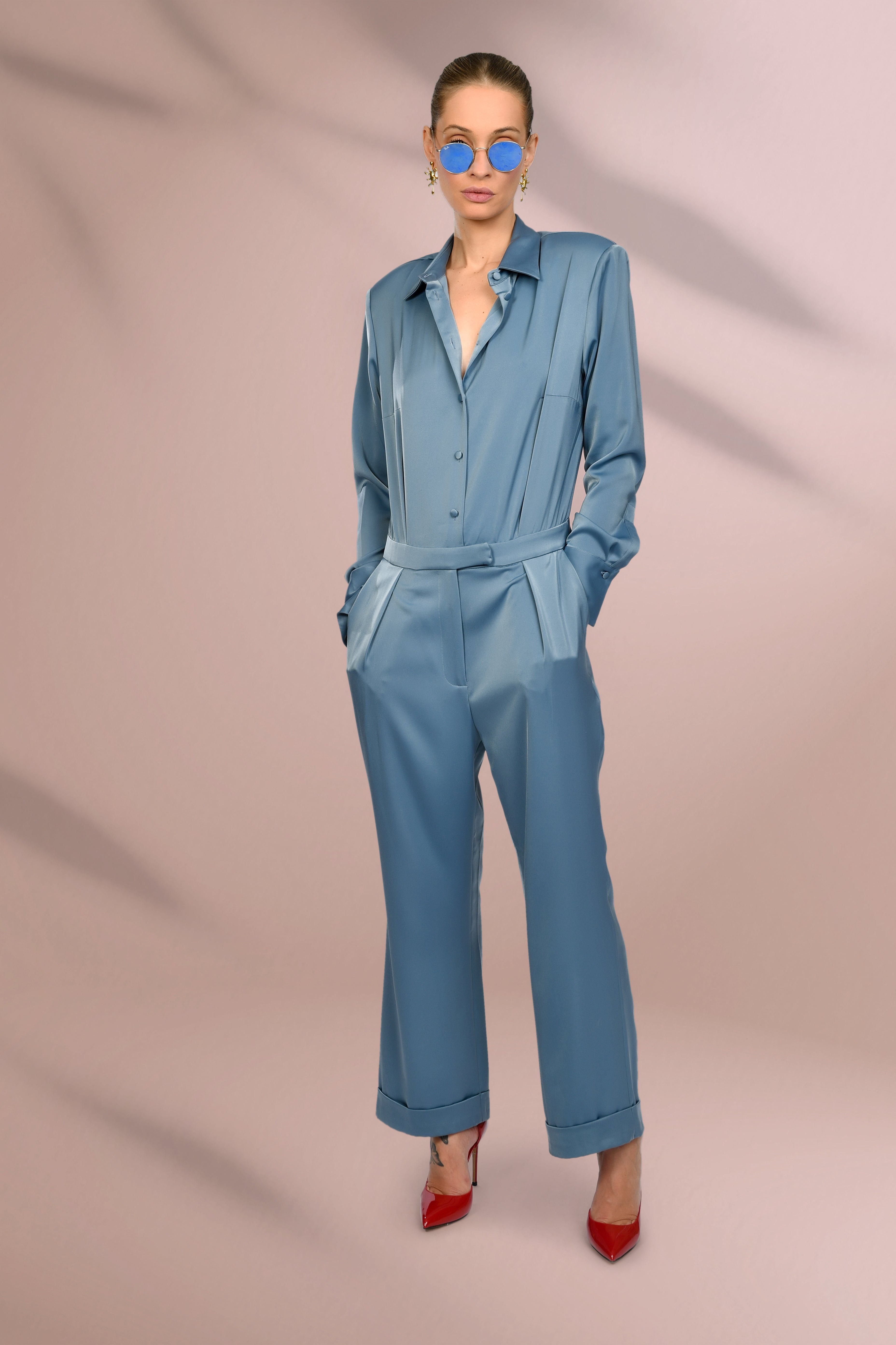 Electric Blue Power Suit