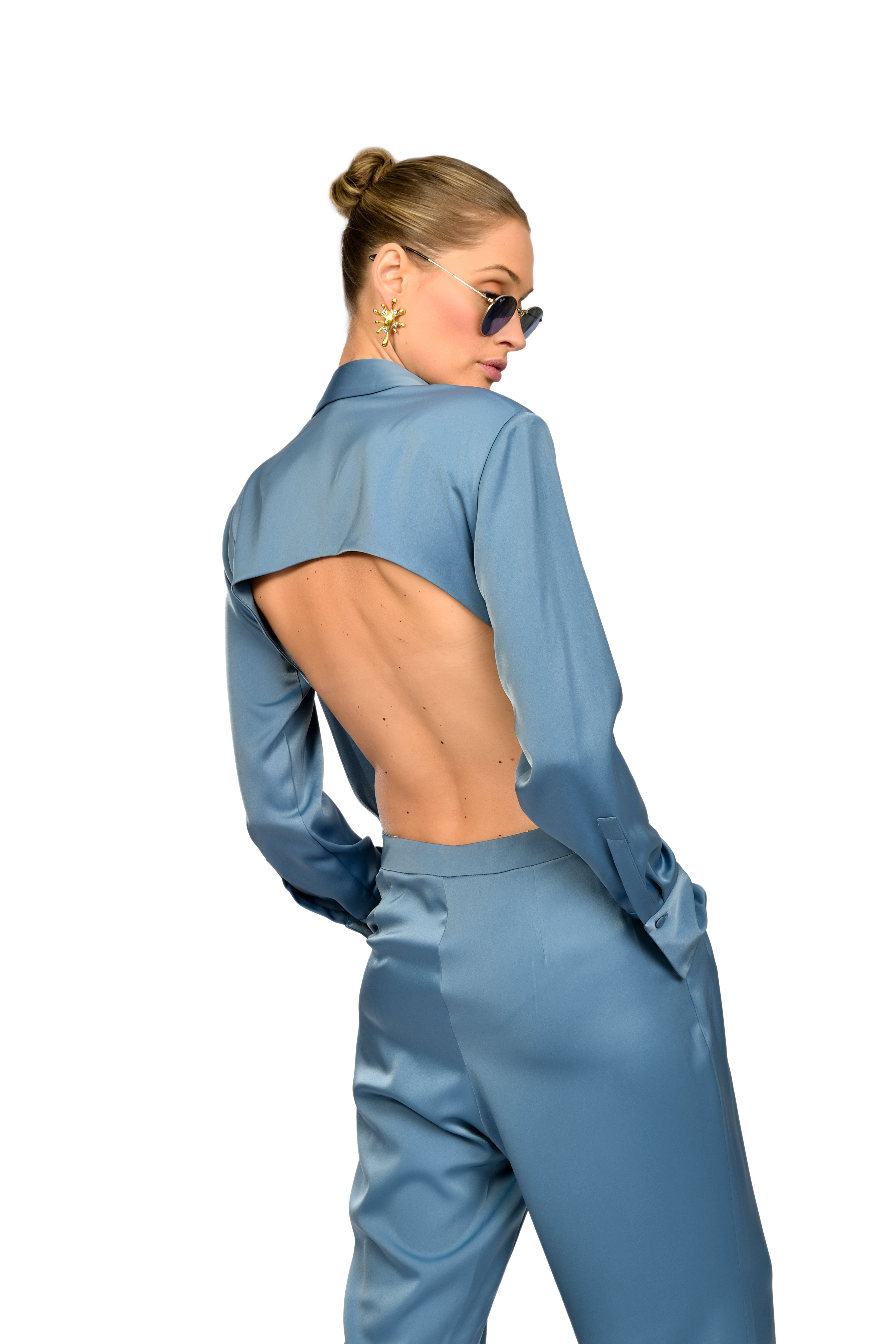 Electric Blue Power Suit