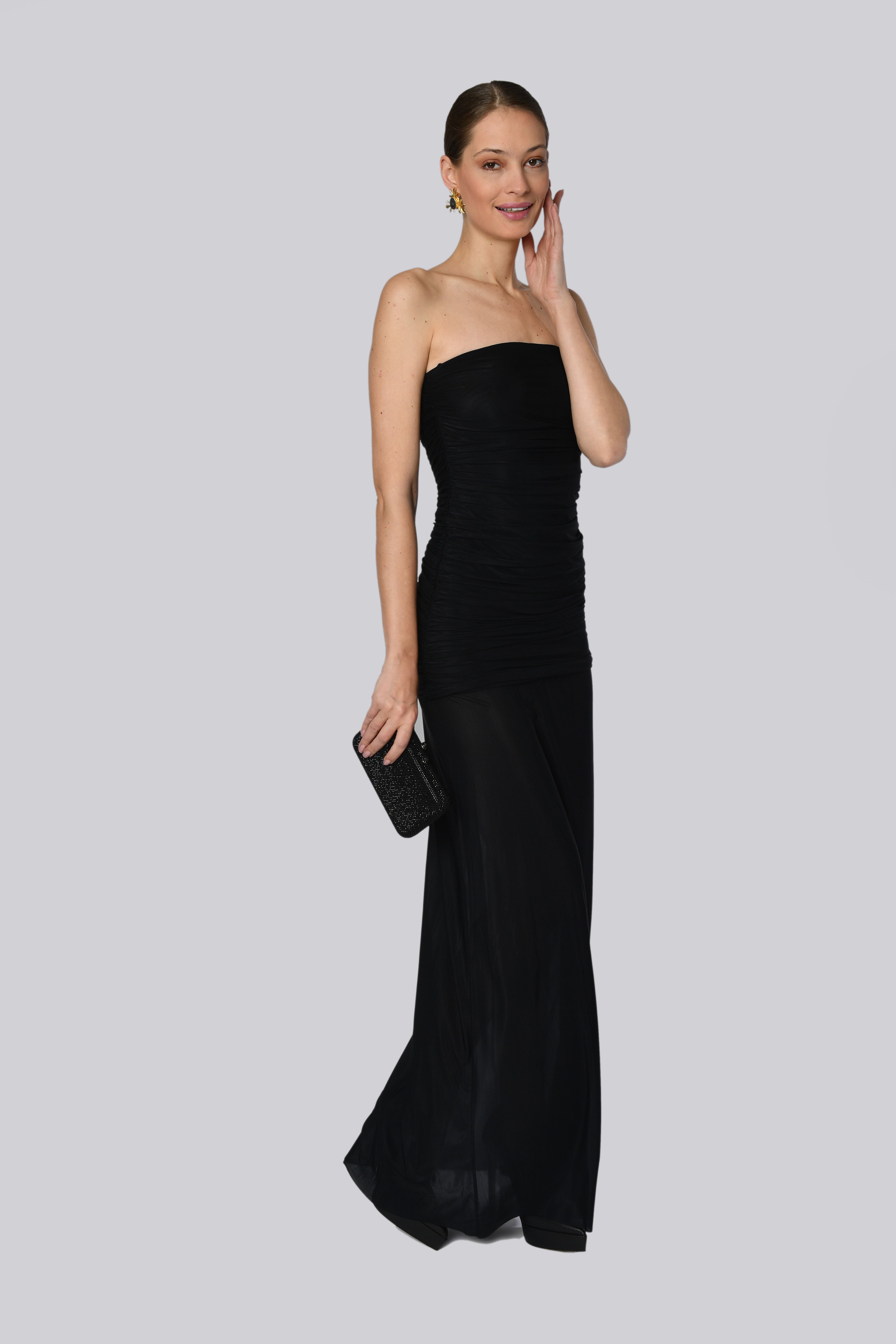 White Strapless Gown