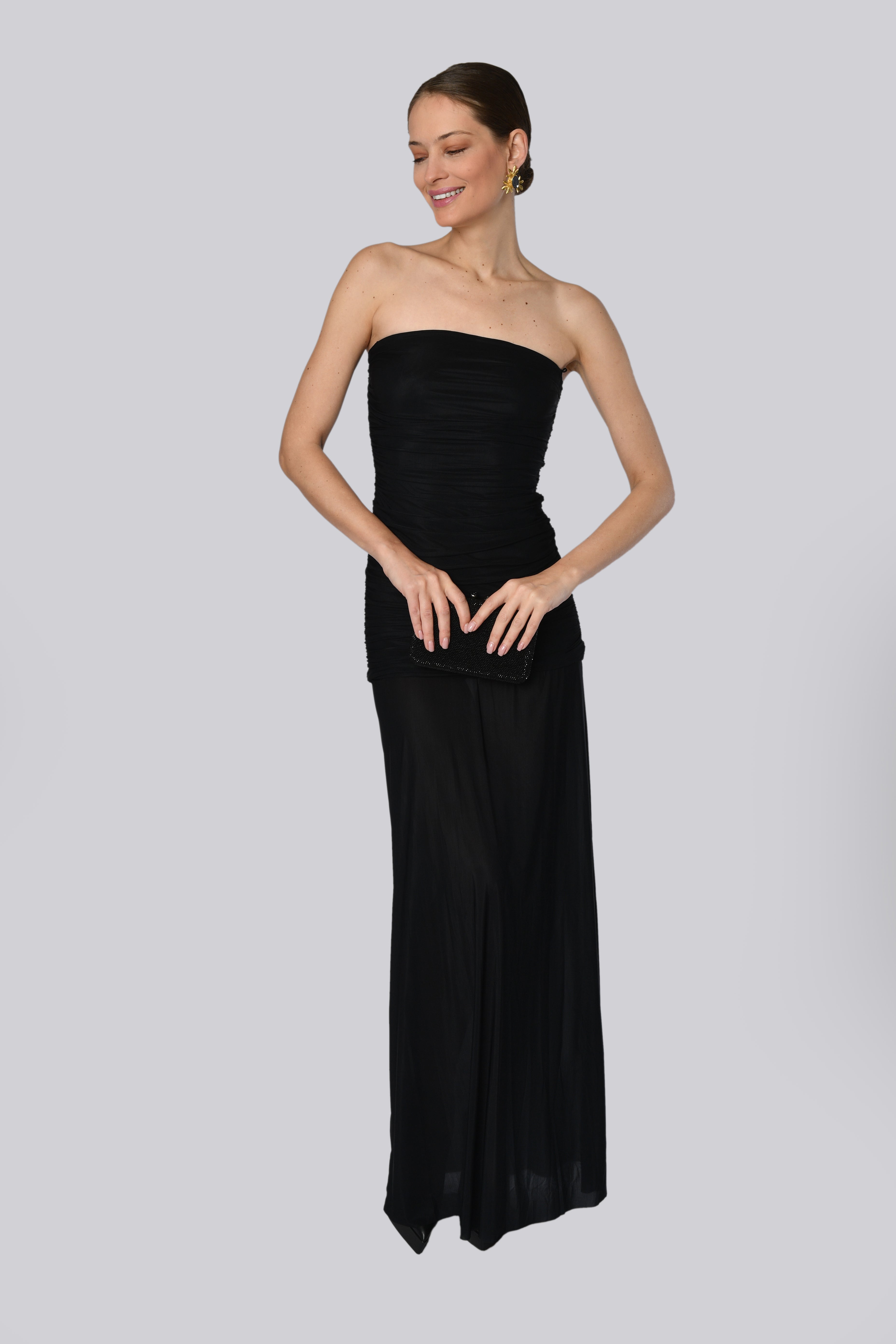 White Strapless Gown