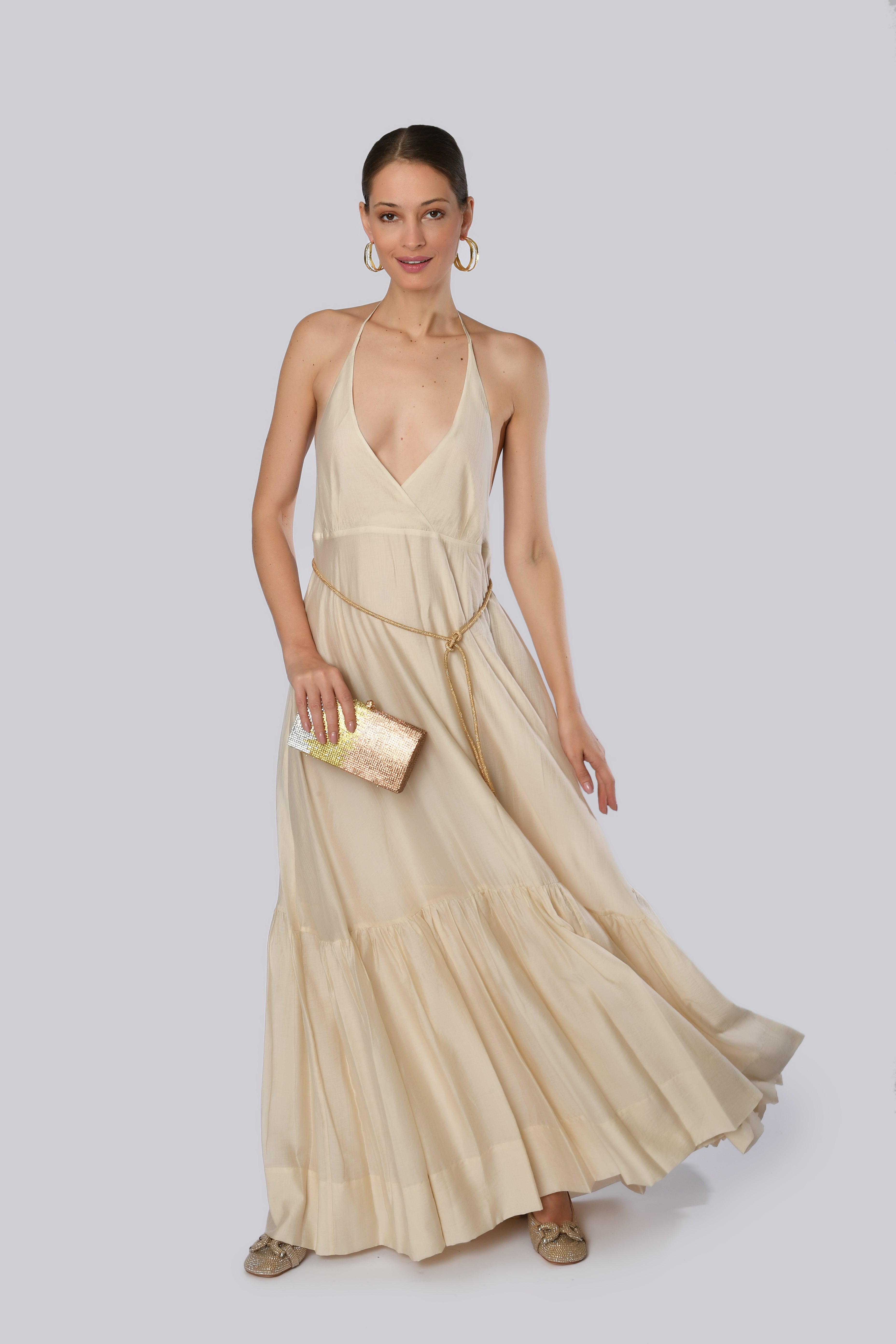 Champagne Floor-Length Gown
