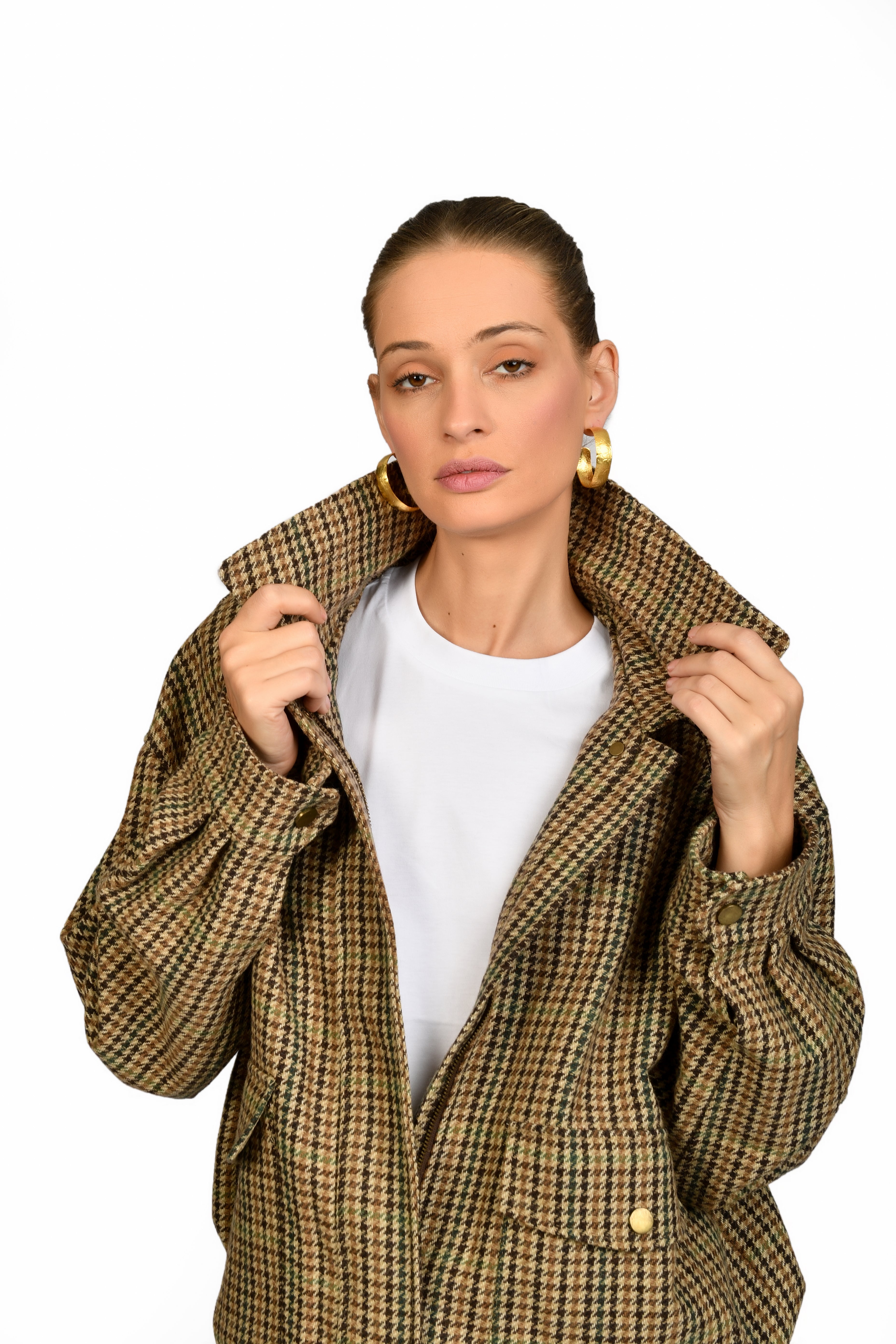 Brown Plush Texture Jacket