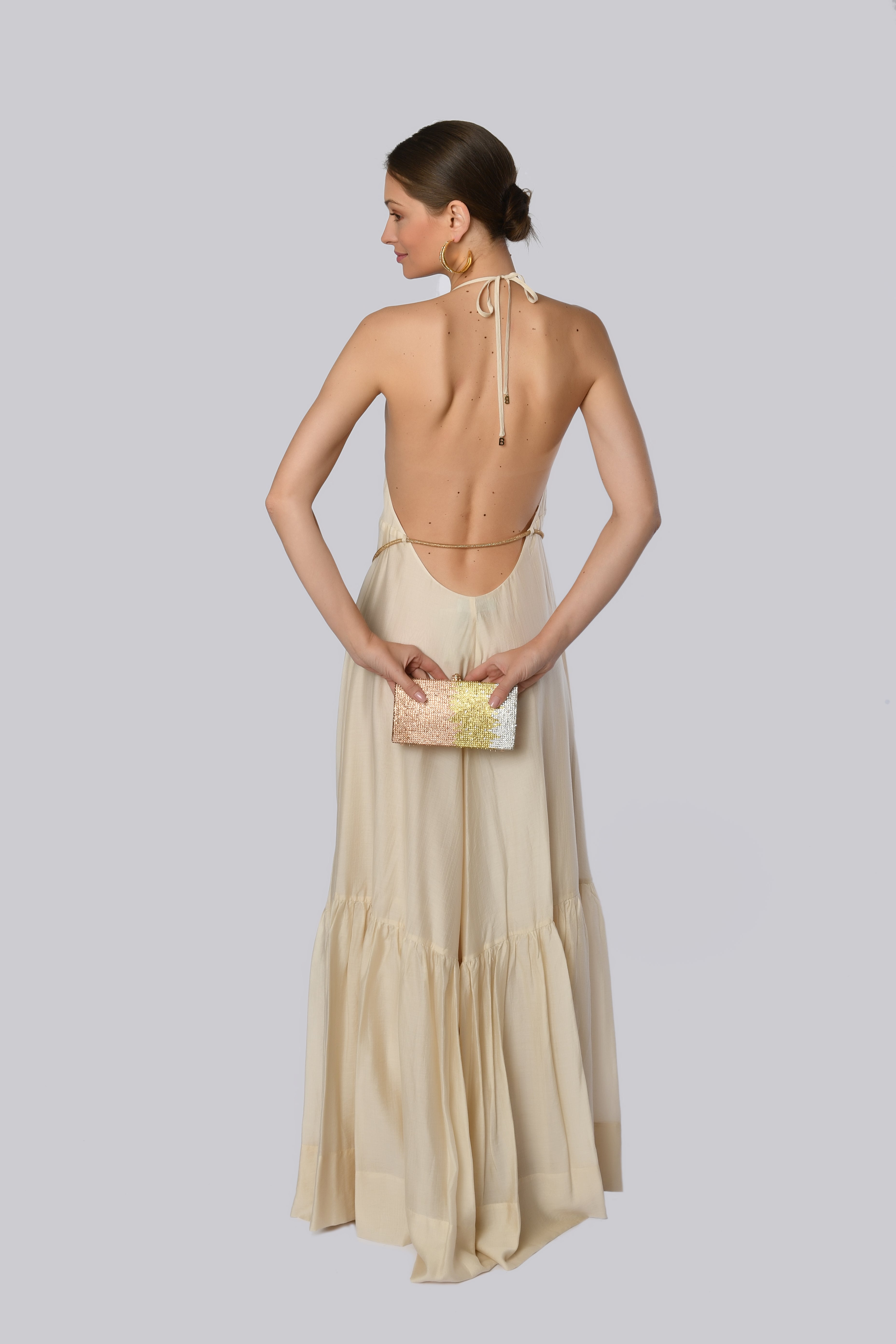 Champagne Floor-Length Gown