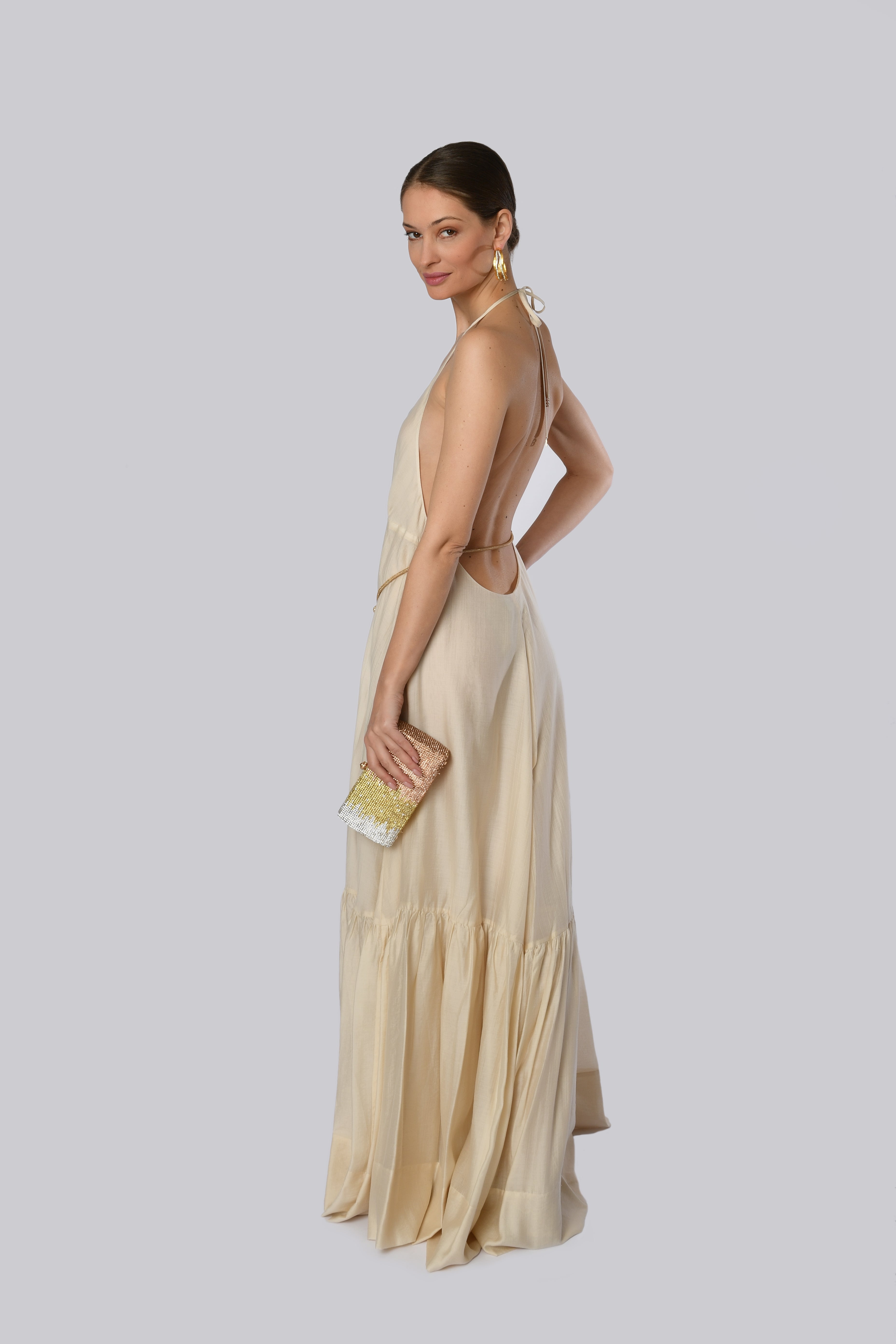 Champagne Floor-Length Gown