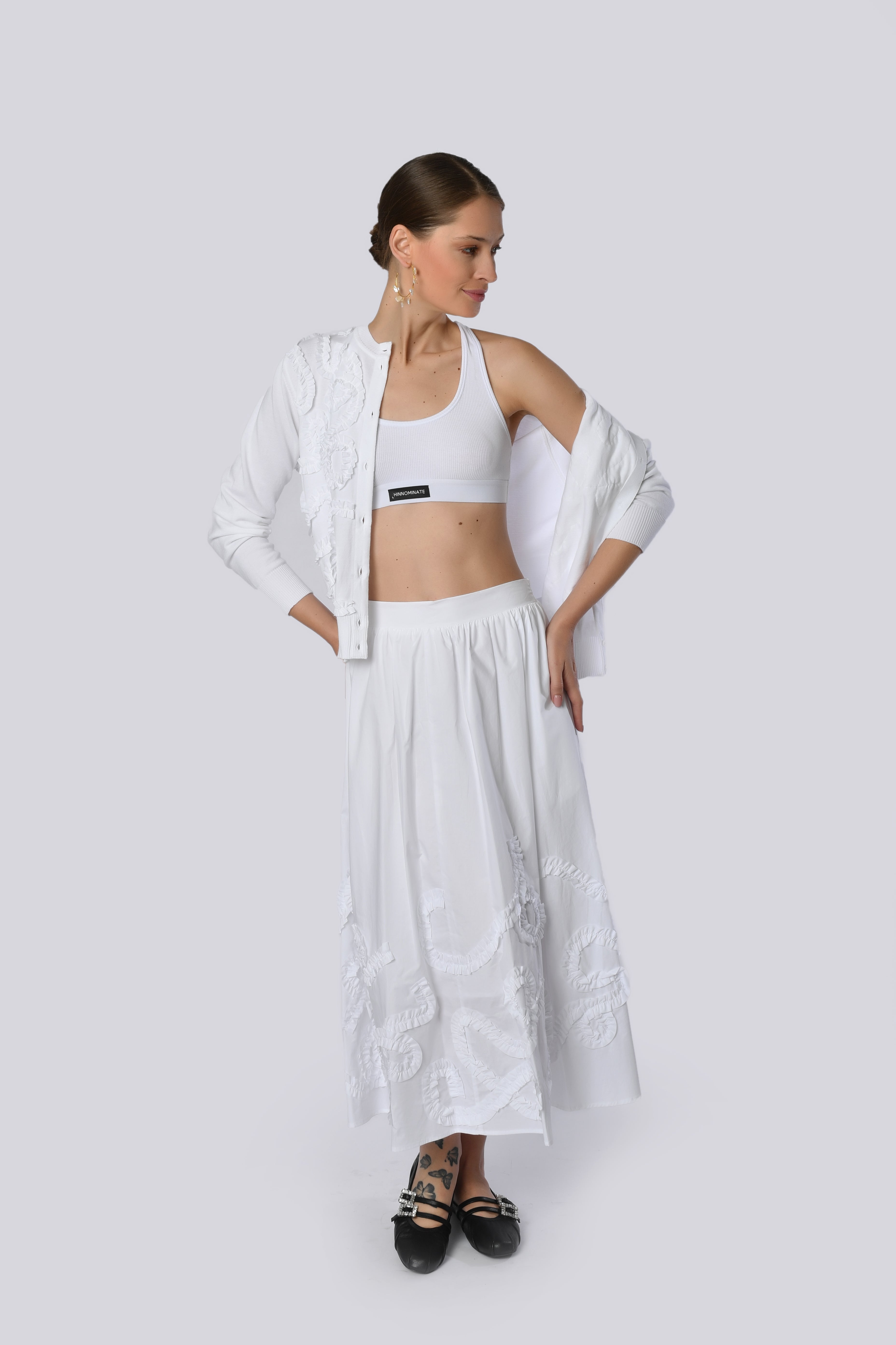 White Lace Maxi Skirt