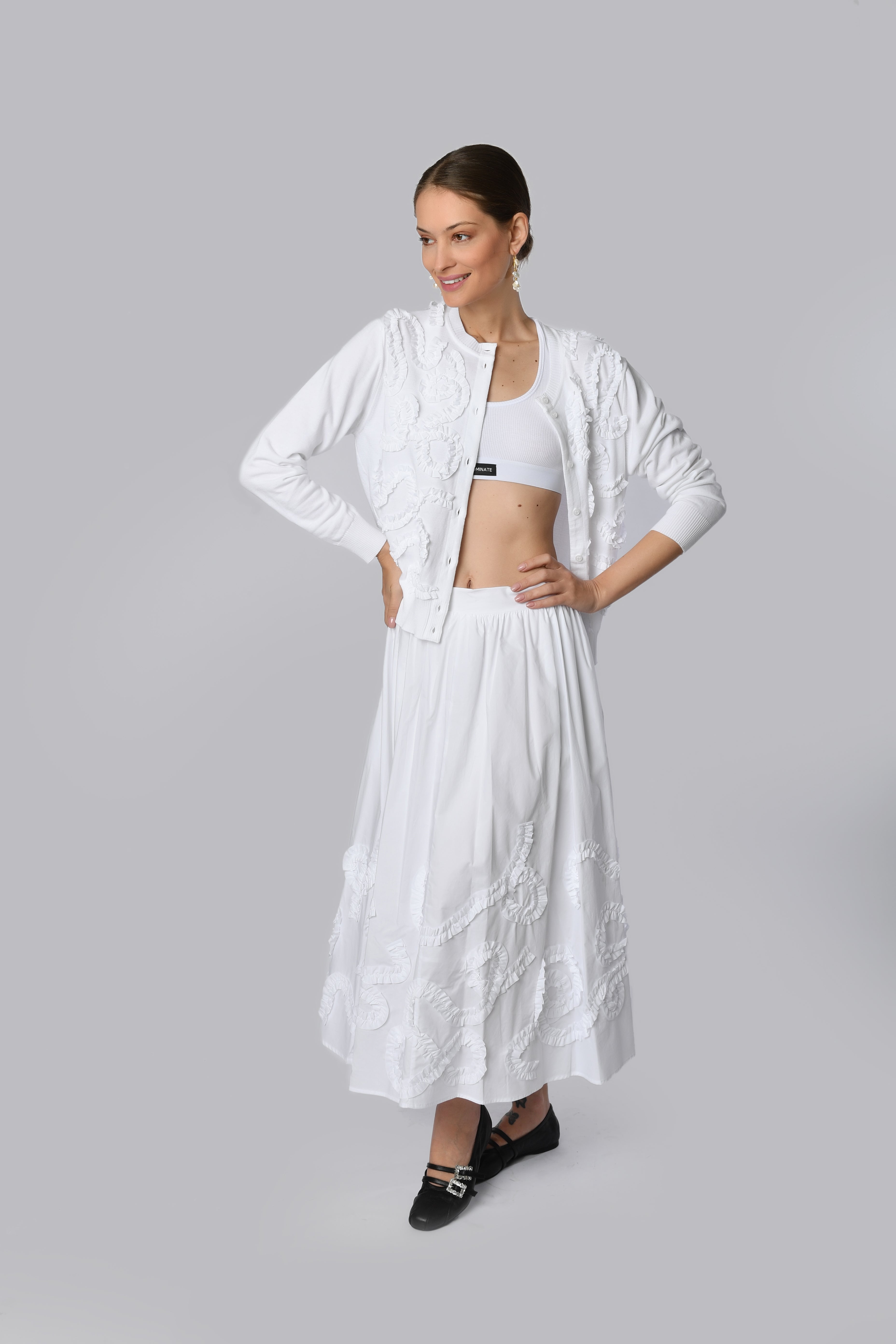 White Lace Maxi Skirt
