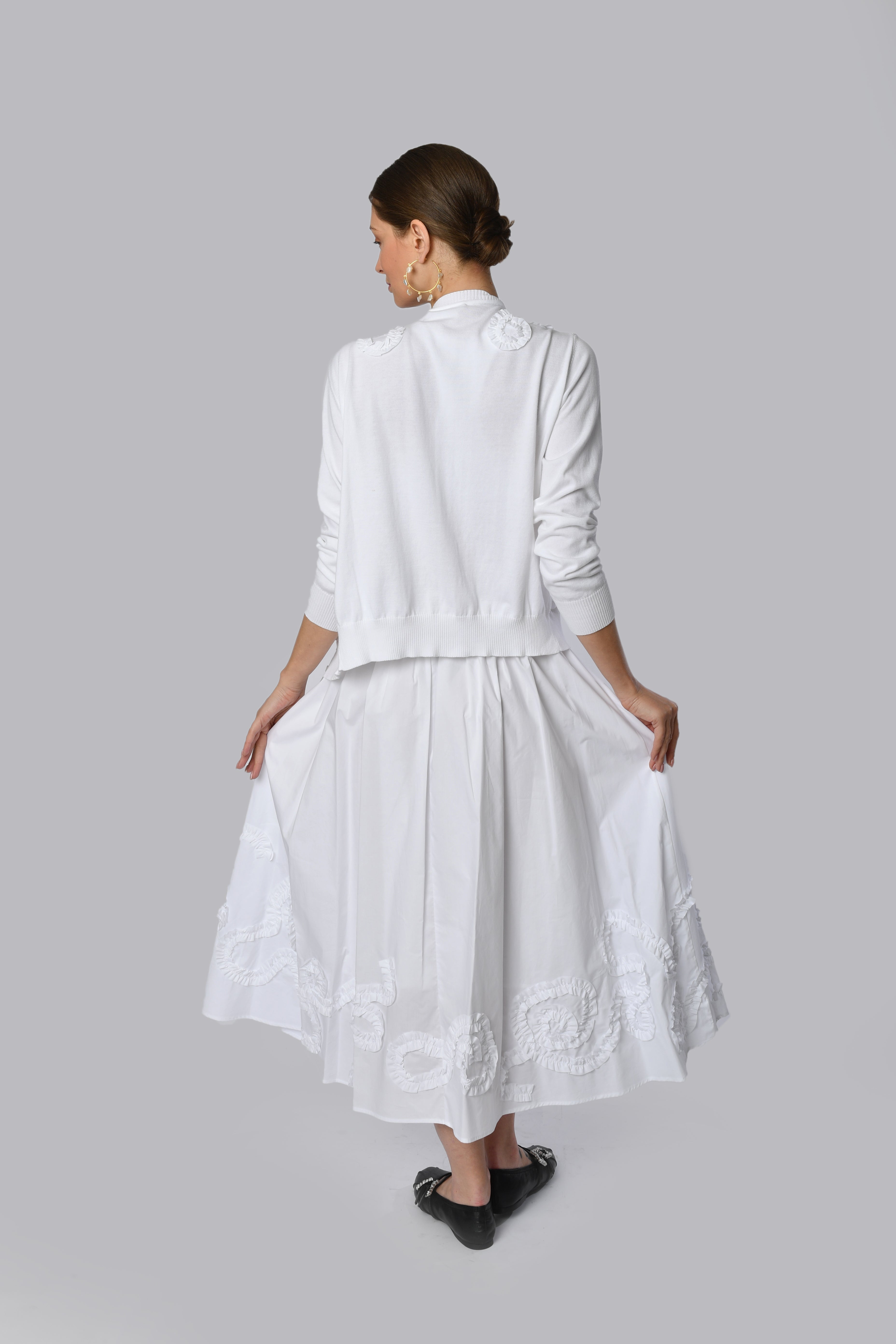 White Lace Maxi Skirt