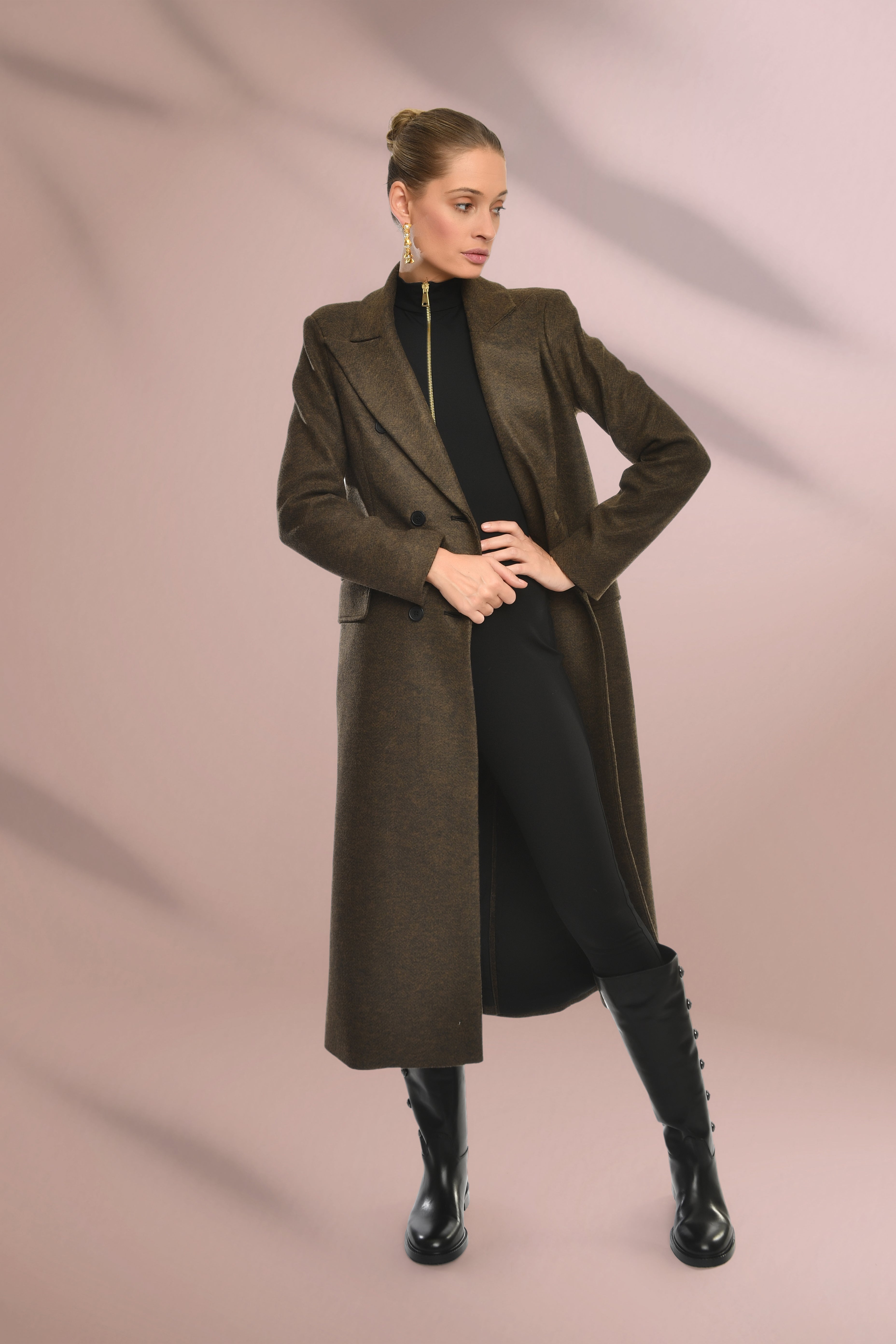 Brown Verse Textured Coat