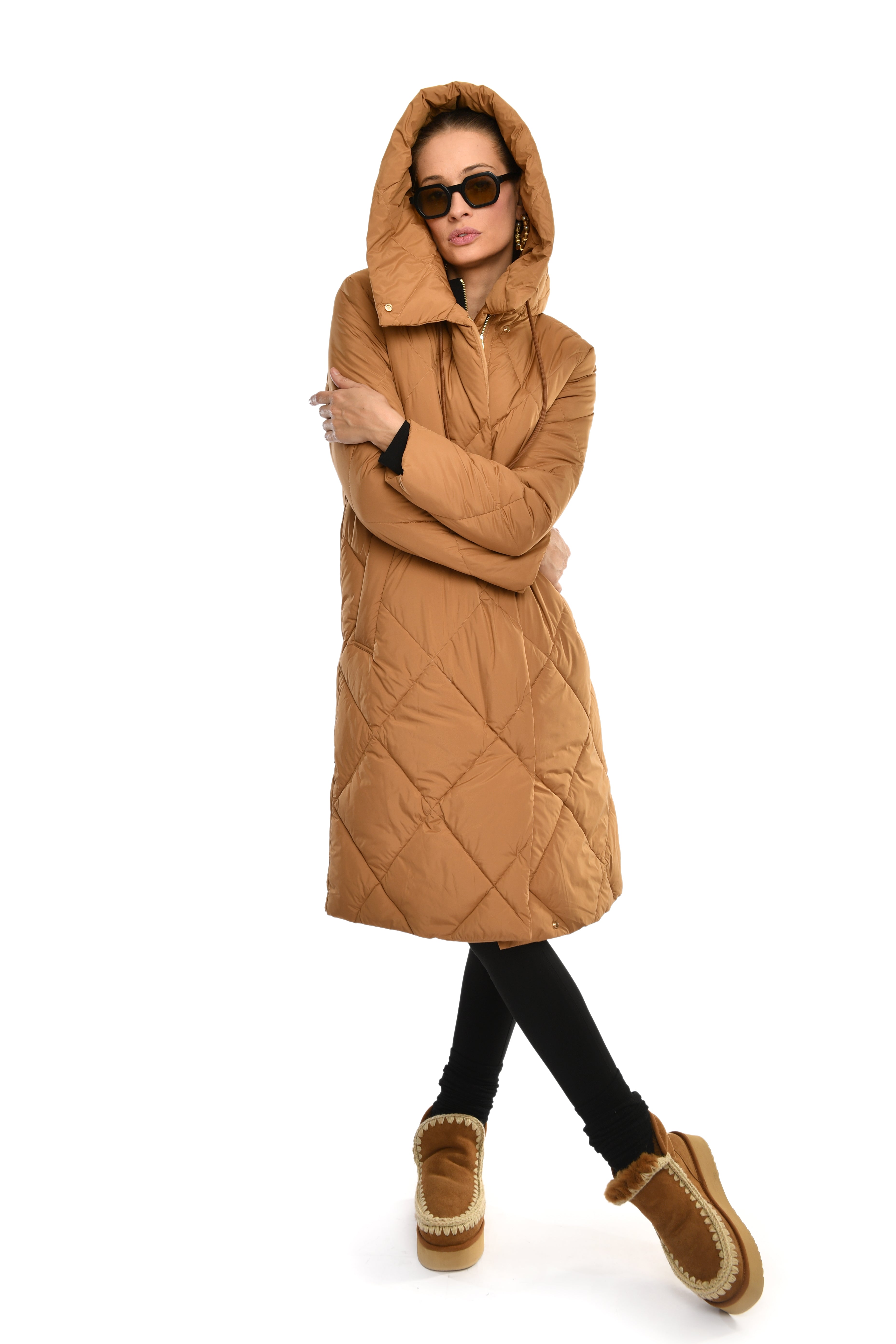 Hooded Quilted Coat