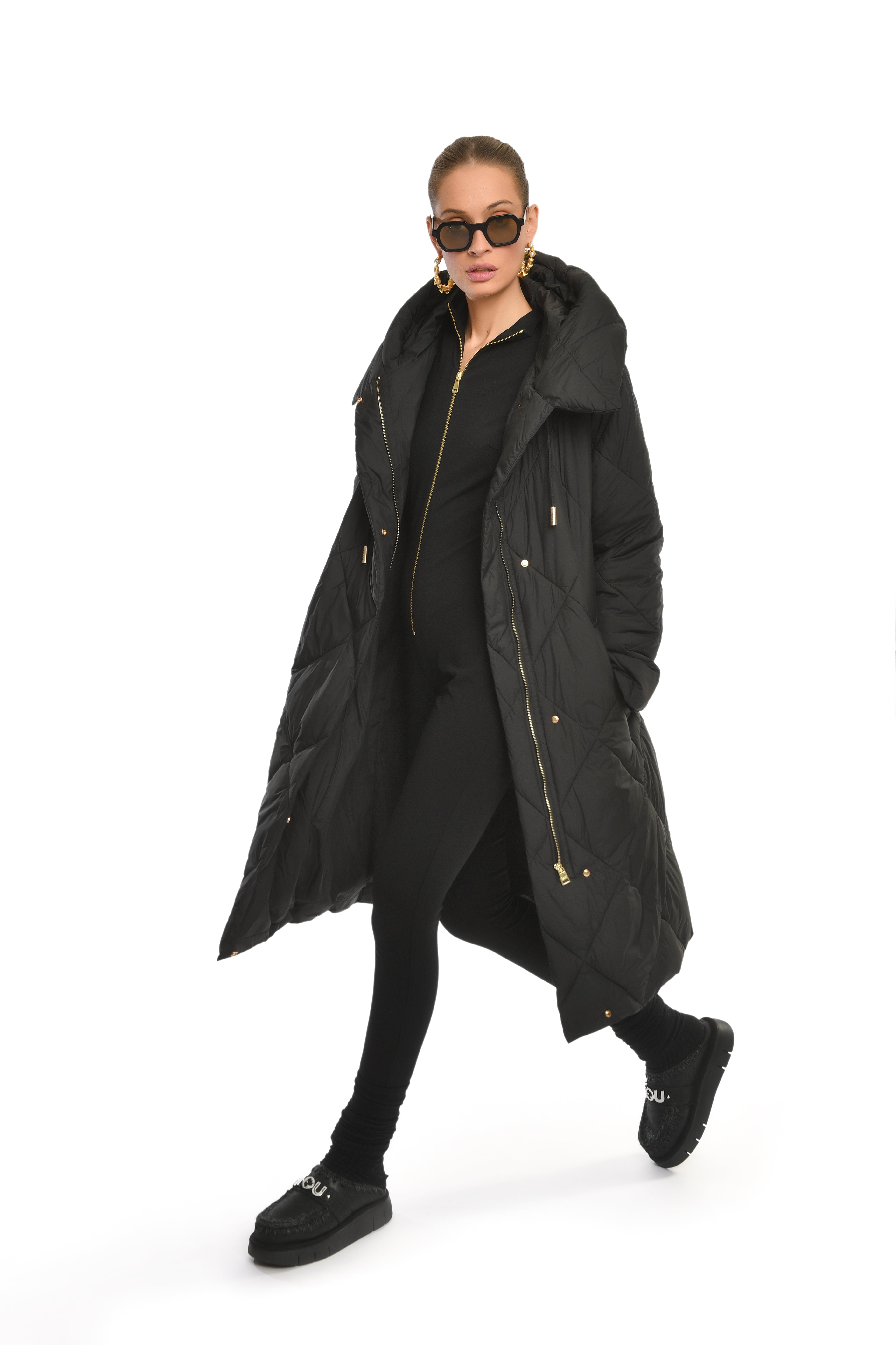 Hooded Quilted Coat