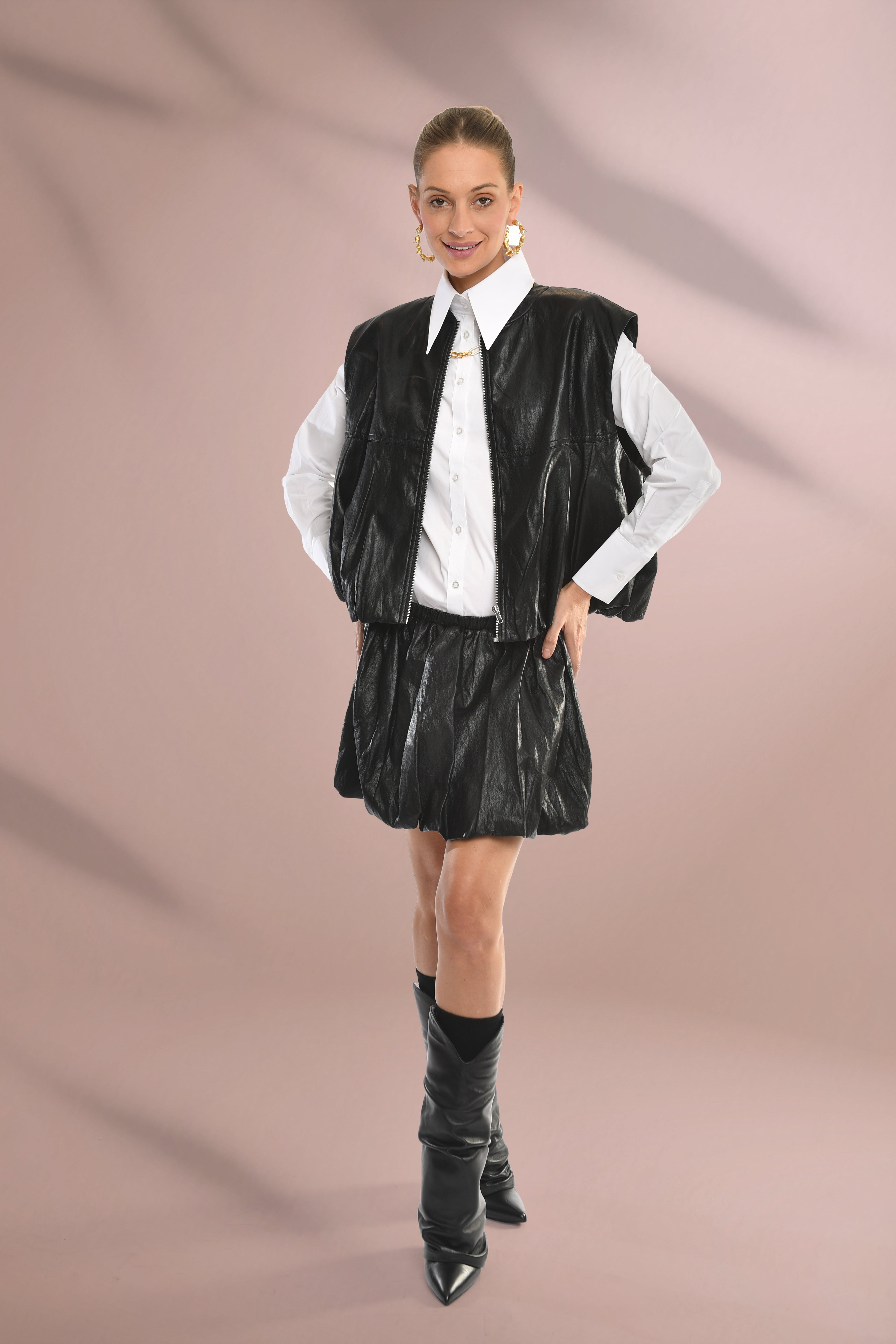 Structured Sleeveless Blazer