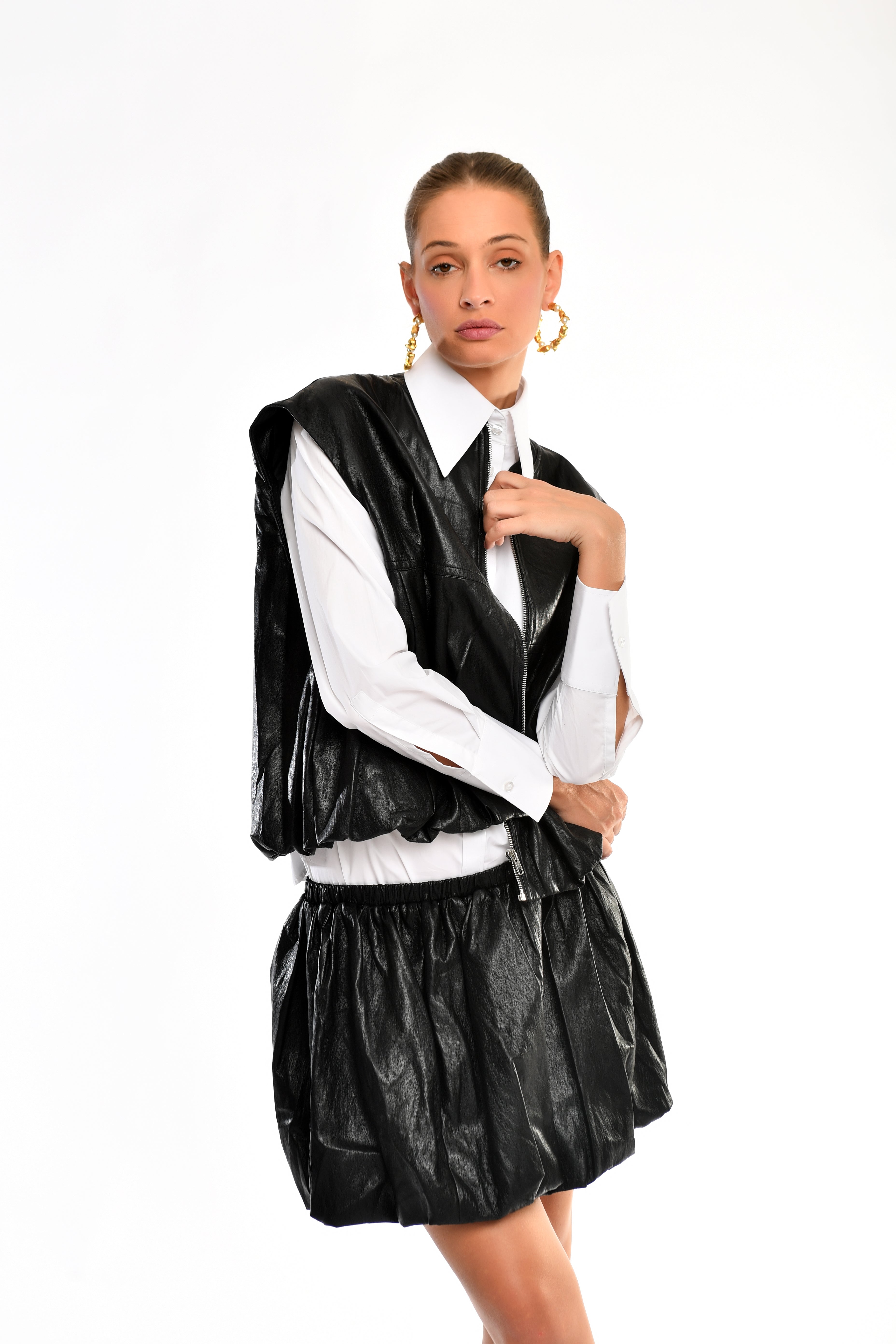 Midnight Sculpted Skirt