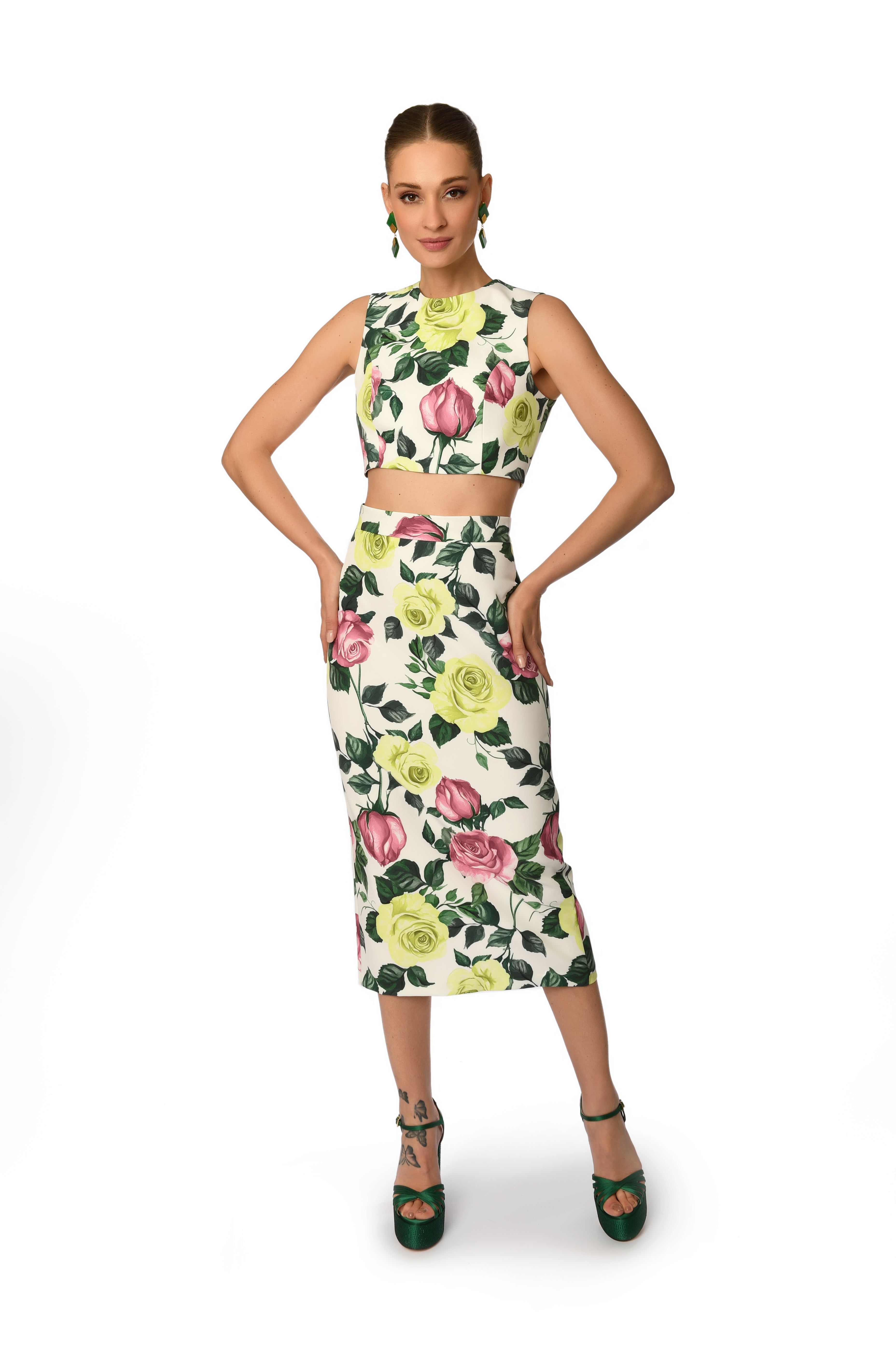 Jardin Floral Crop Top
