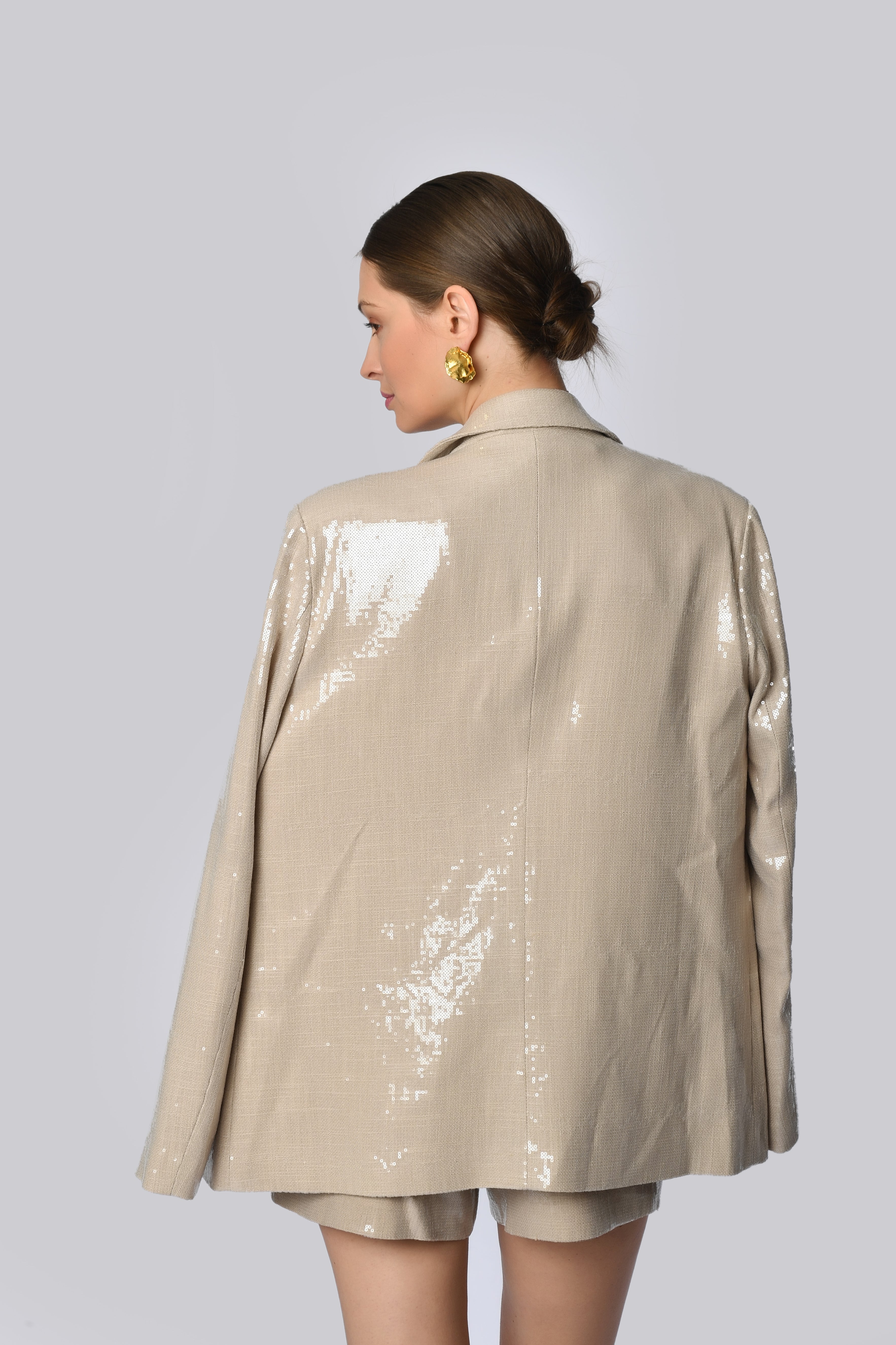 Shiny Champagne Blazer