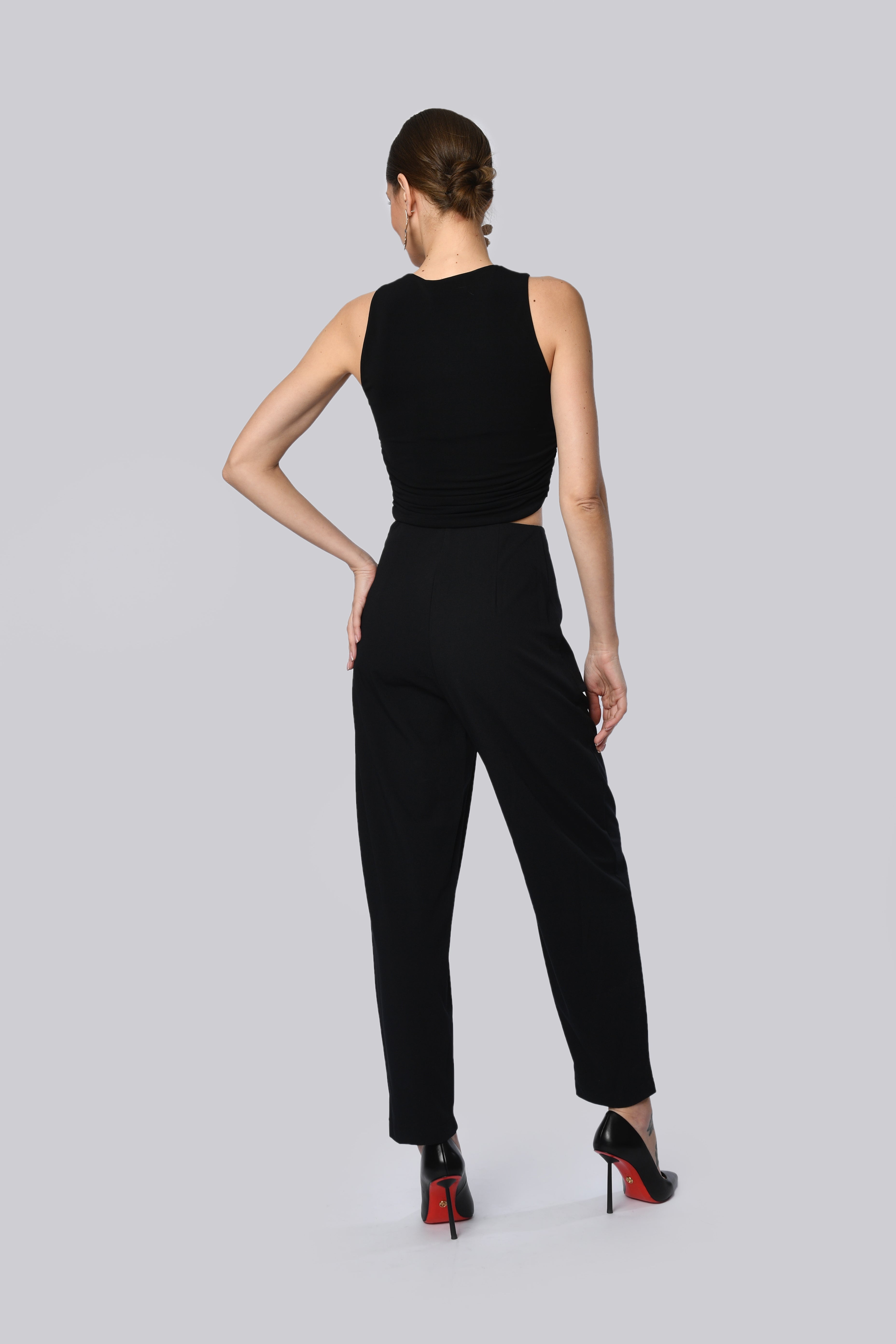 Asymmetrical High-Waisted Trousers