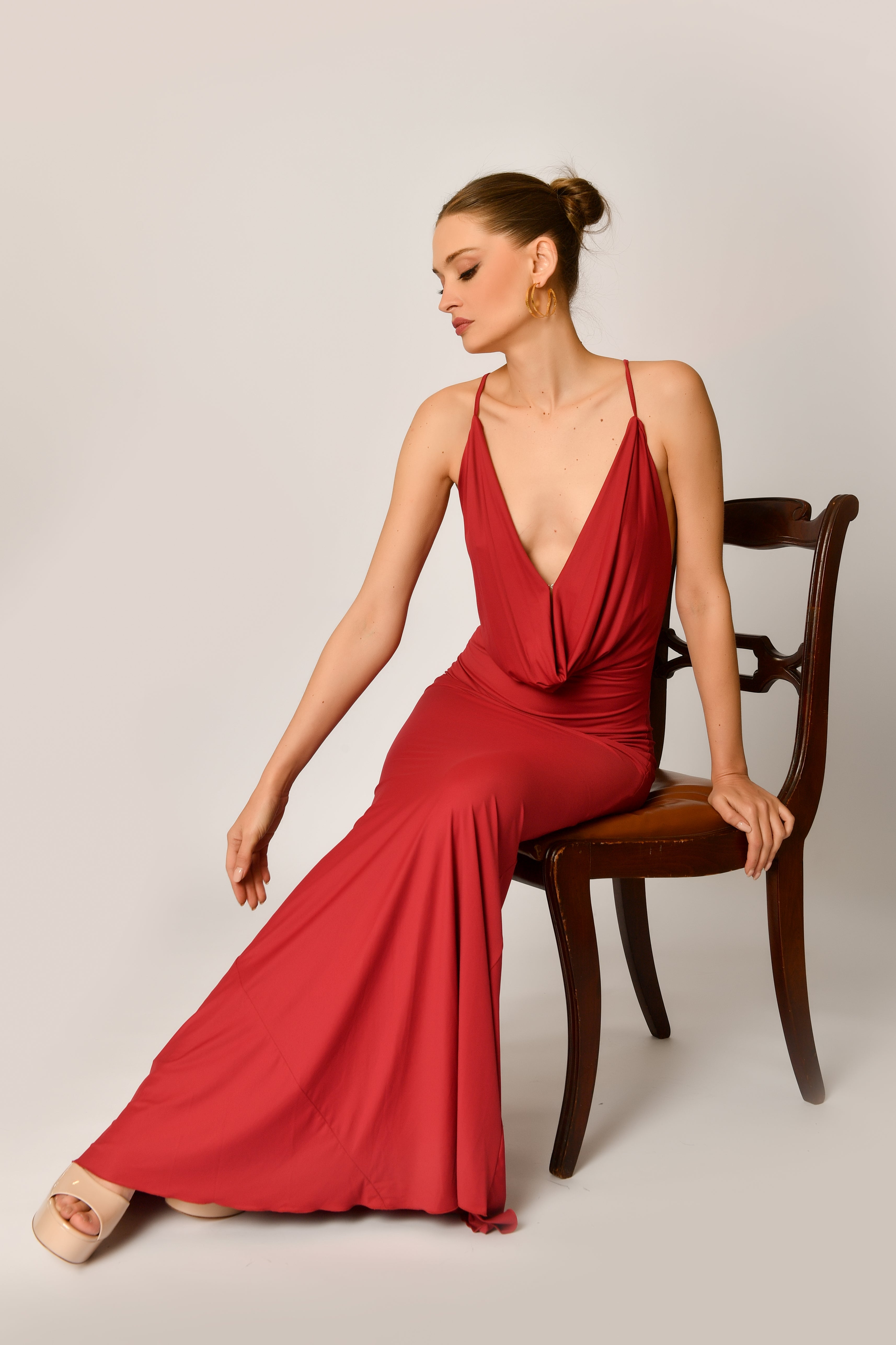 Sunset Drape Gown