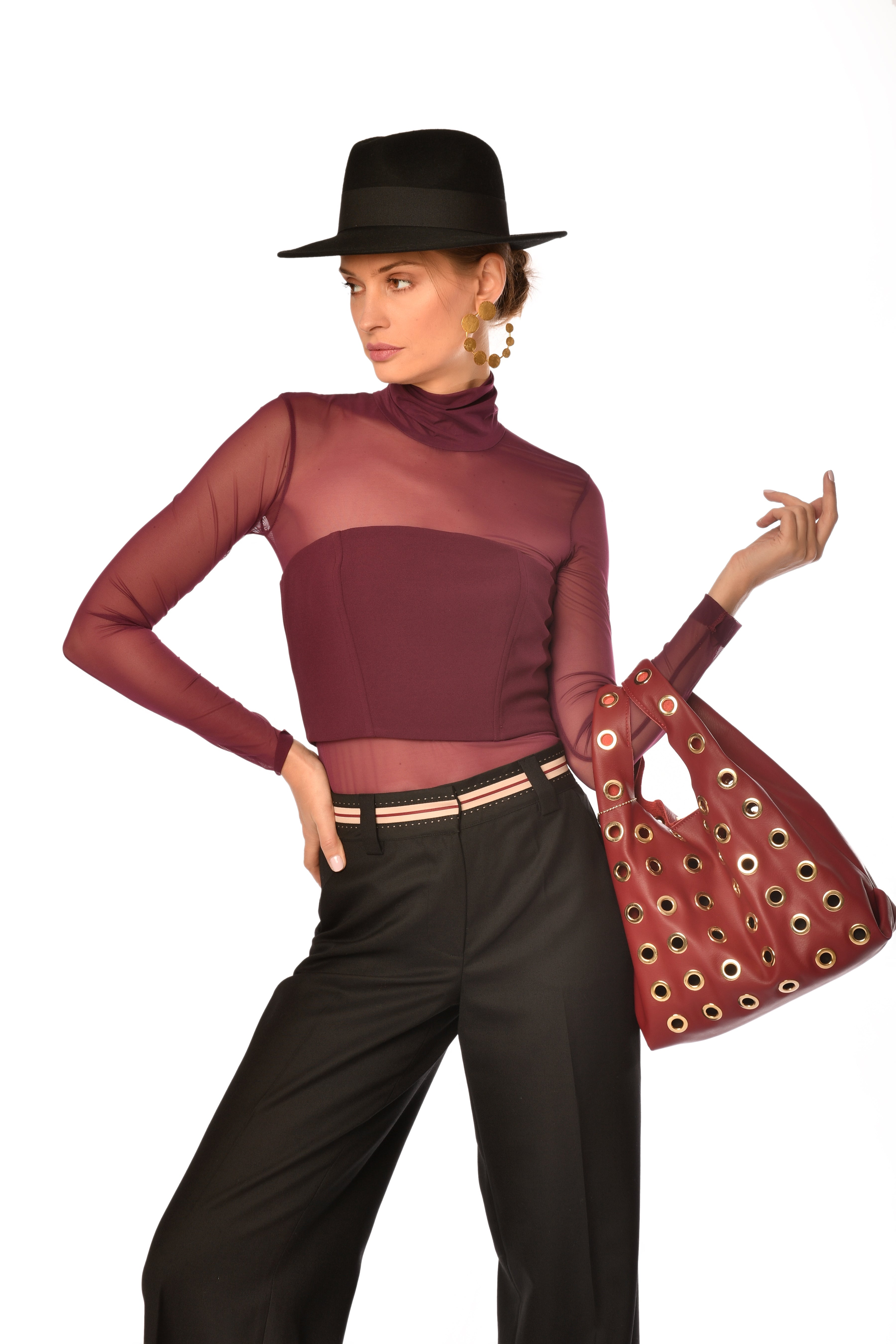 Black Wide-Leg Trousers