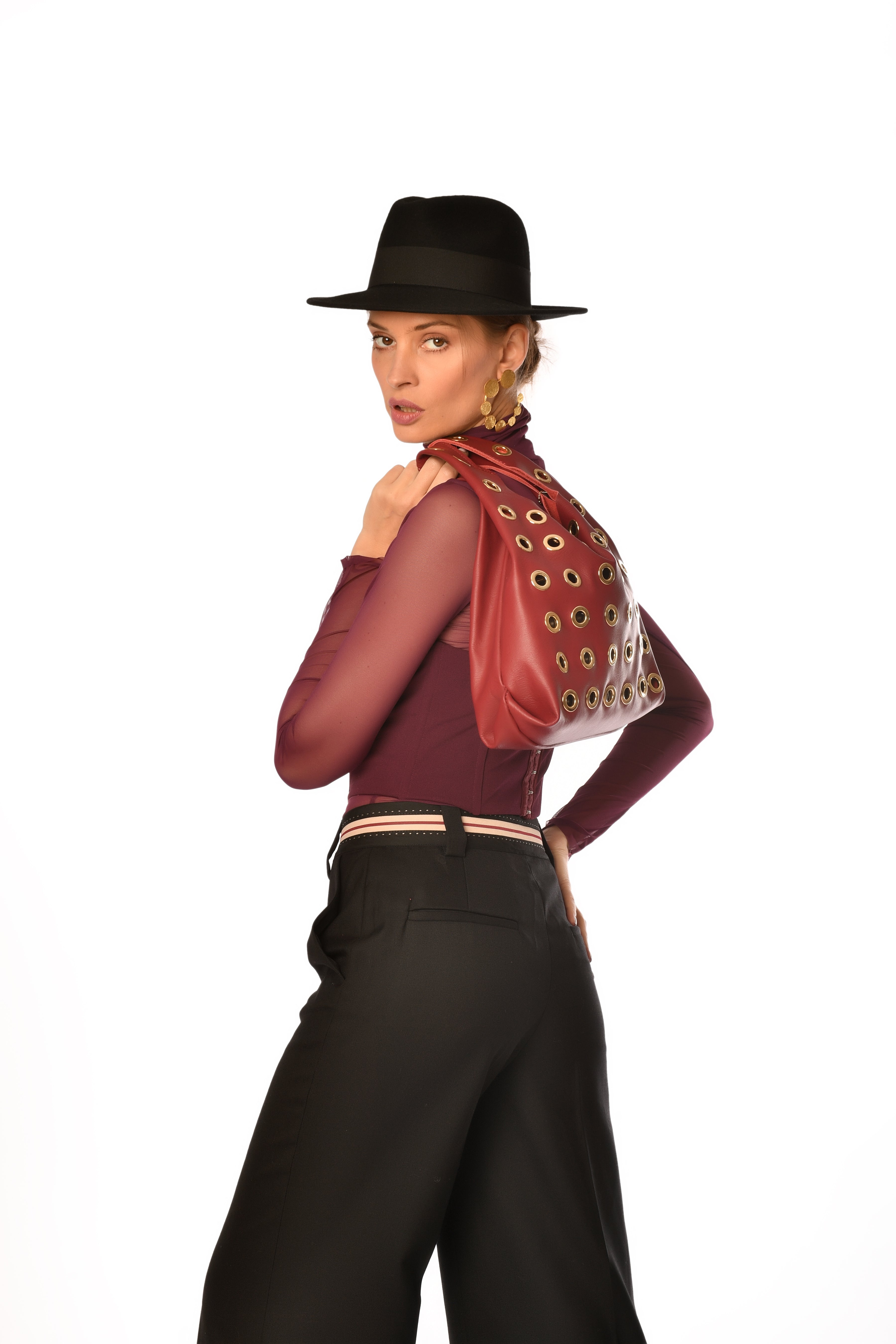 Black Wide-Leg Trousers