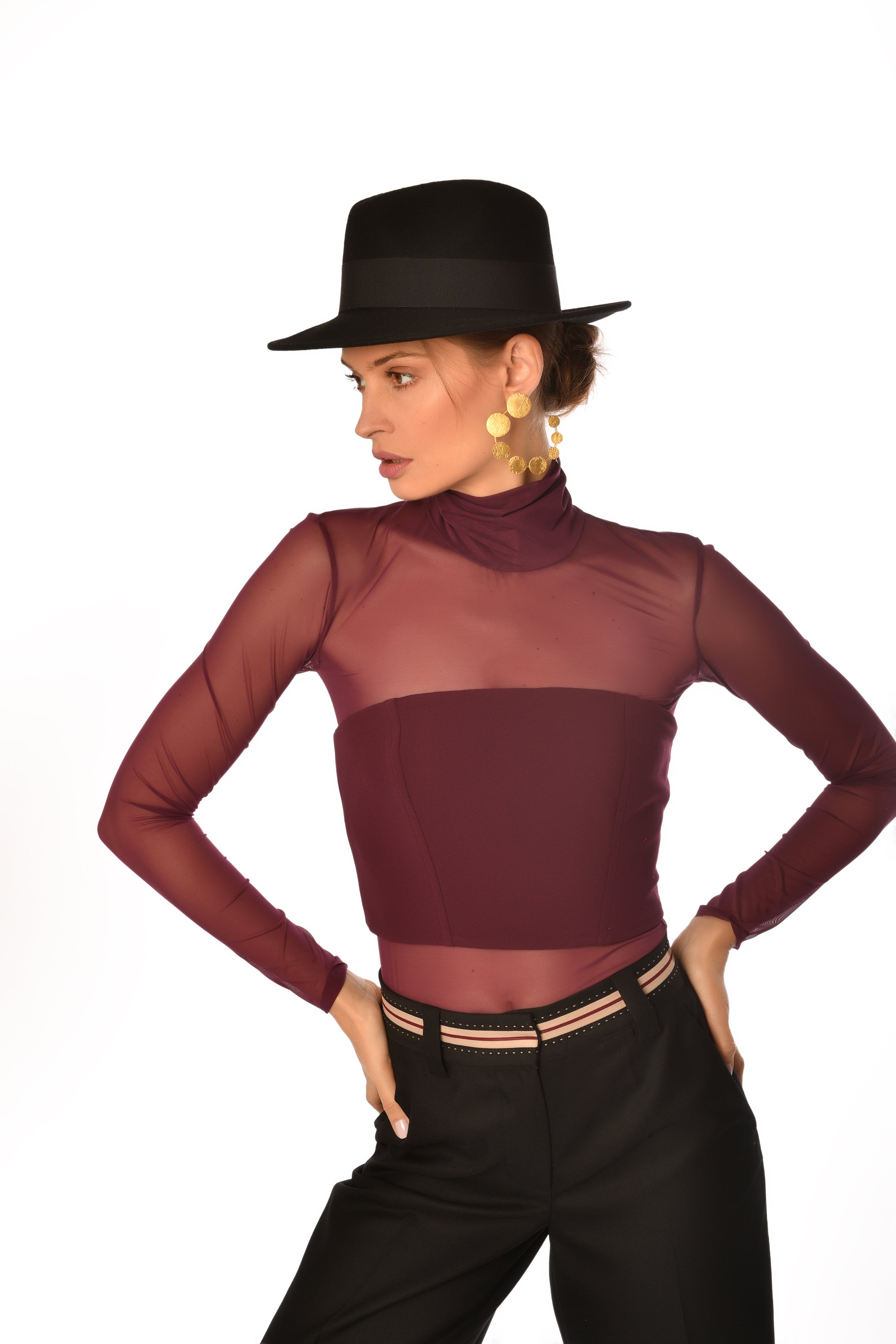 Black Wide-Leg Trousers